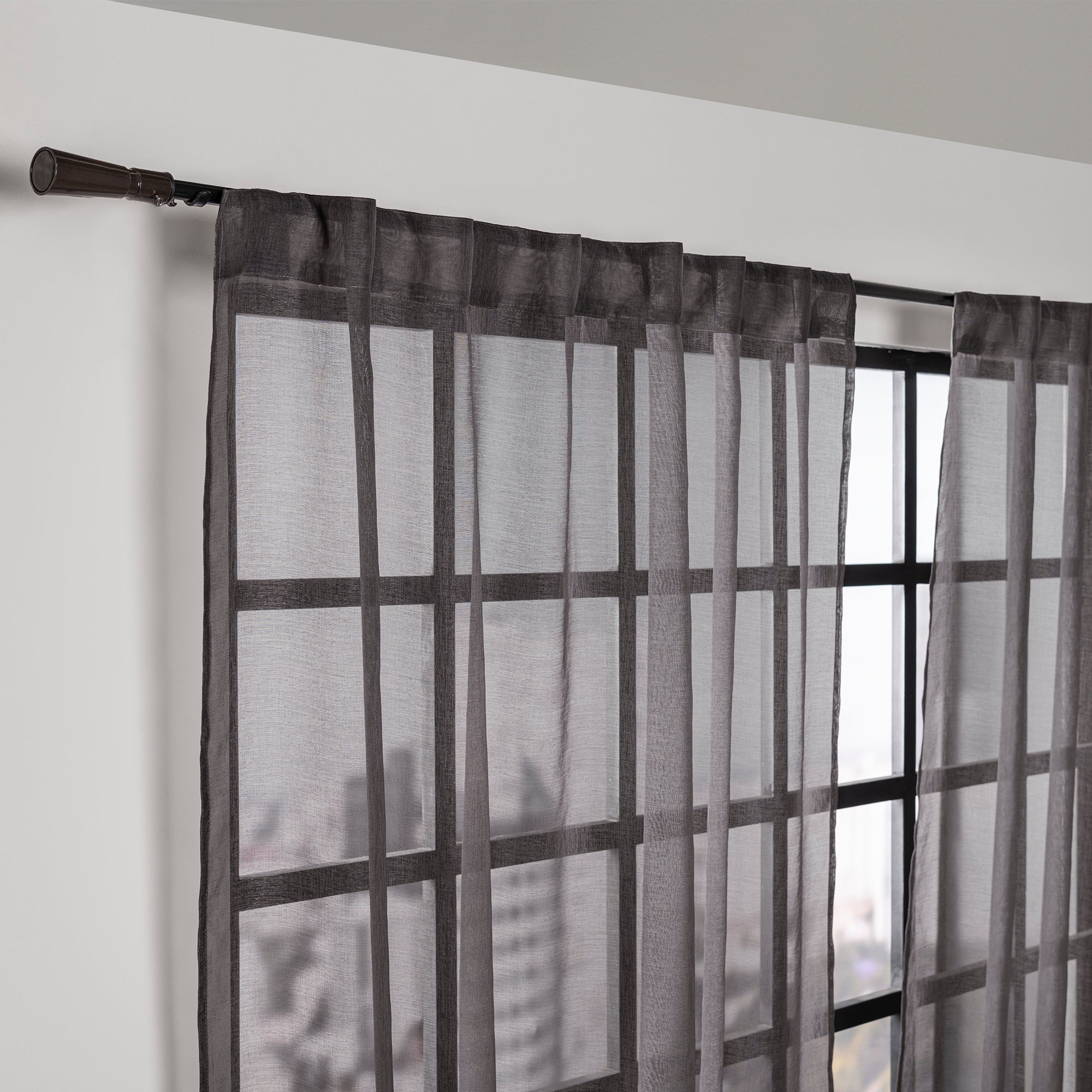 VIANNEY Set De Cortinas De Luz Alta Textura Voile Viena Oxford