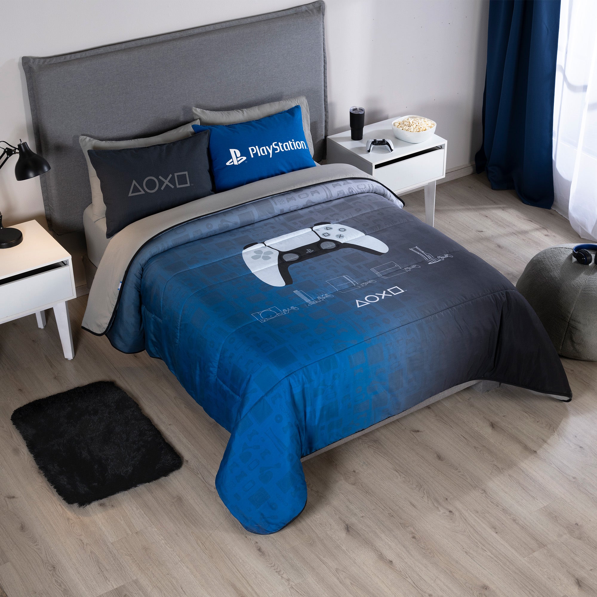 VIANNEY Juego De Edredón Doble Vista Con Fundas Incluidas Playstation Gamer