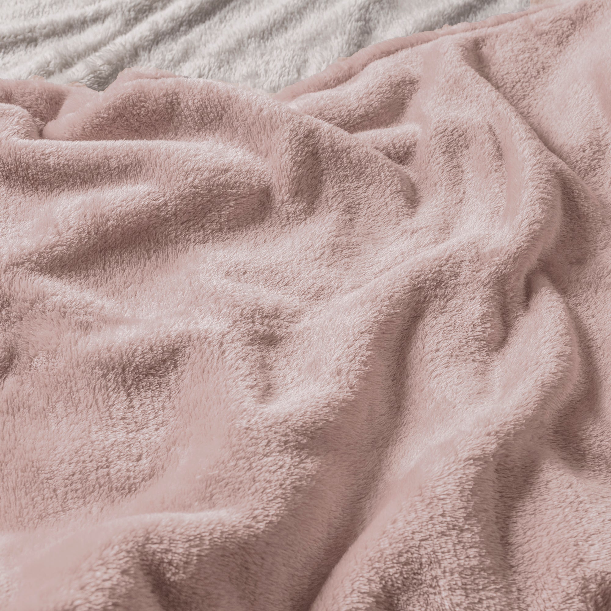 VIANNEY Cobertor Ligero Liso Súper Suave Sweet Pink