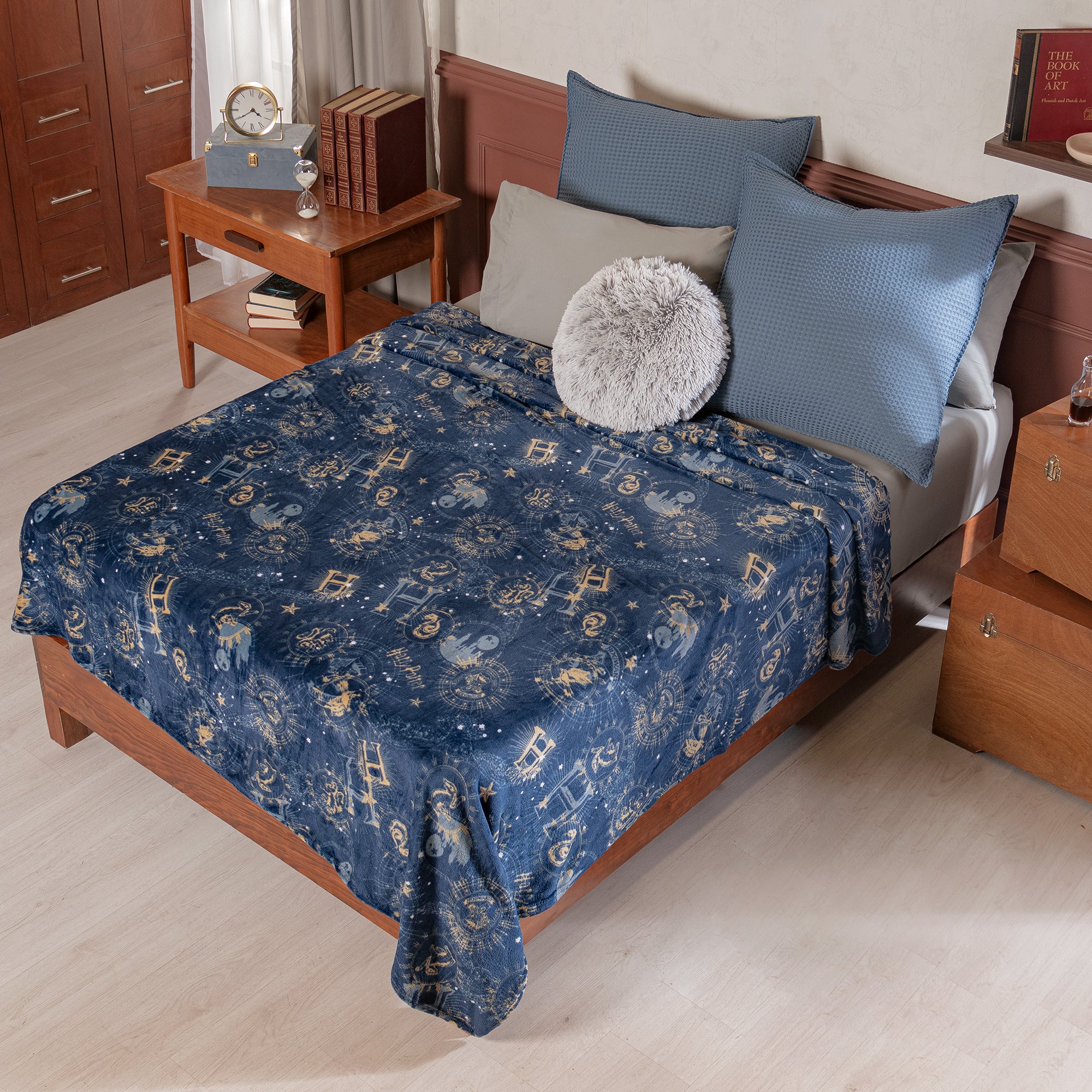 VIANNEY Cobertor Ligero Estampado Súper Suave Hogwarts