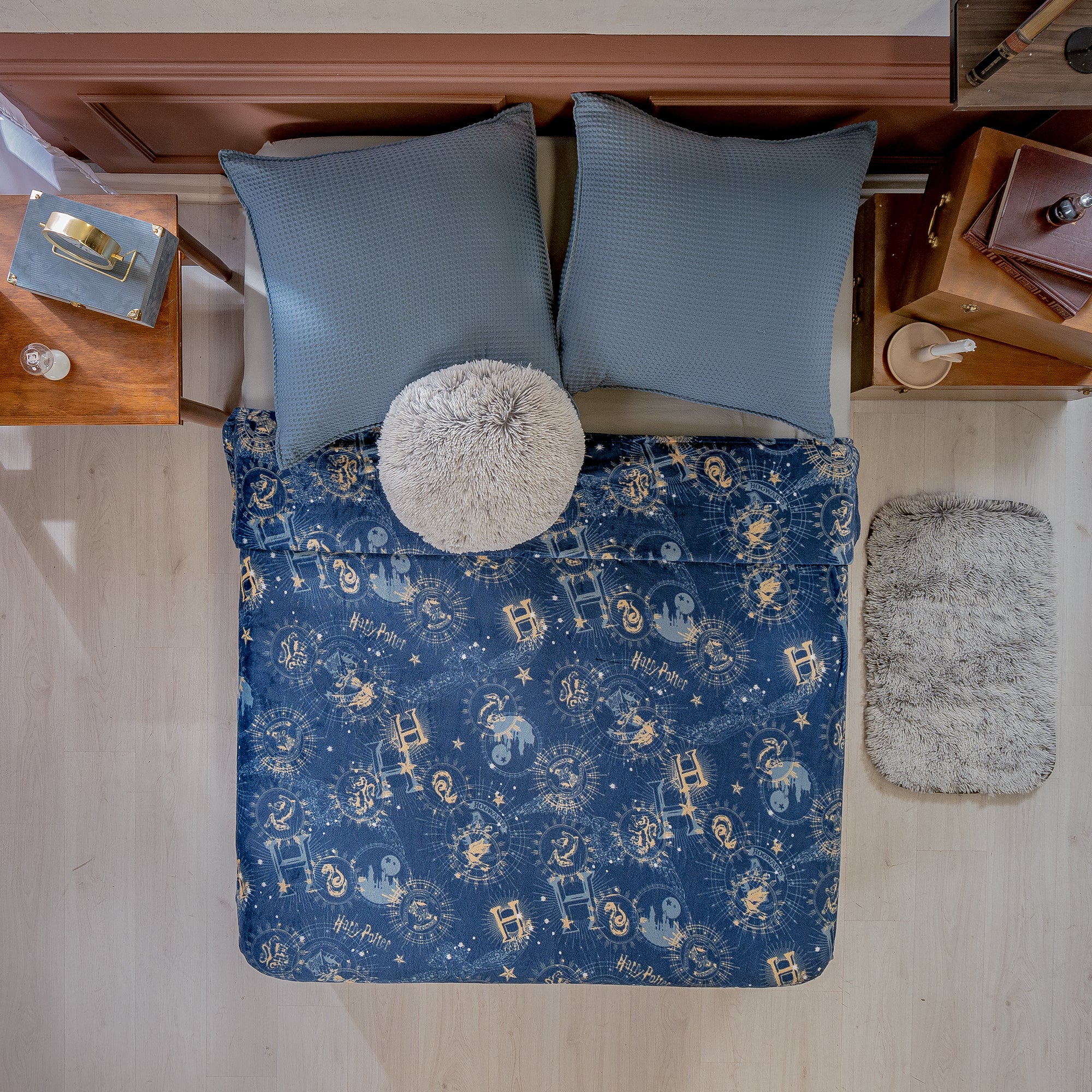 VIANNEY Cobertor Ligero Estampado Súper Suave Hogwarts