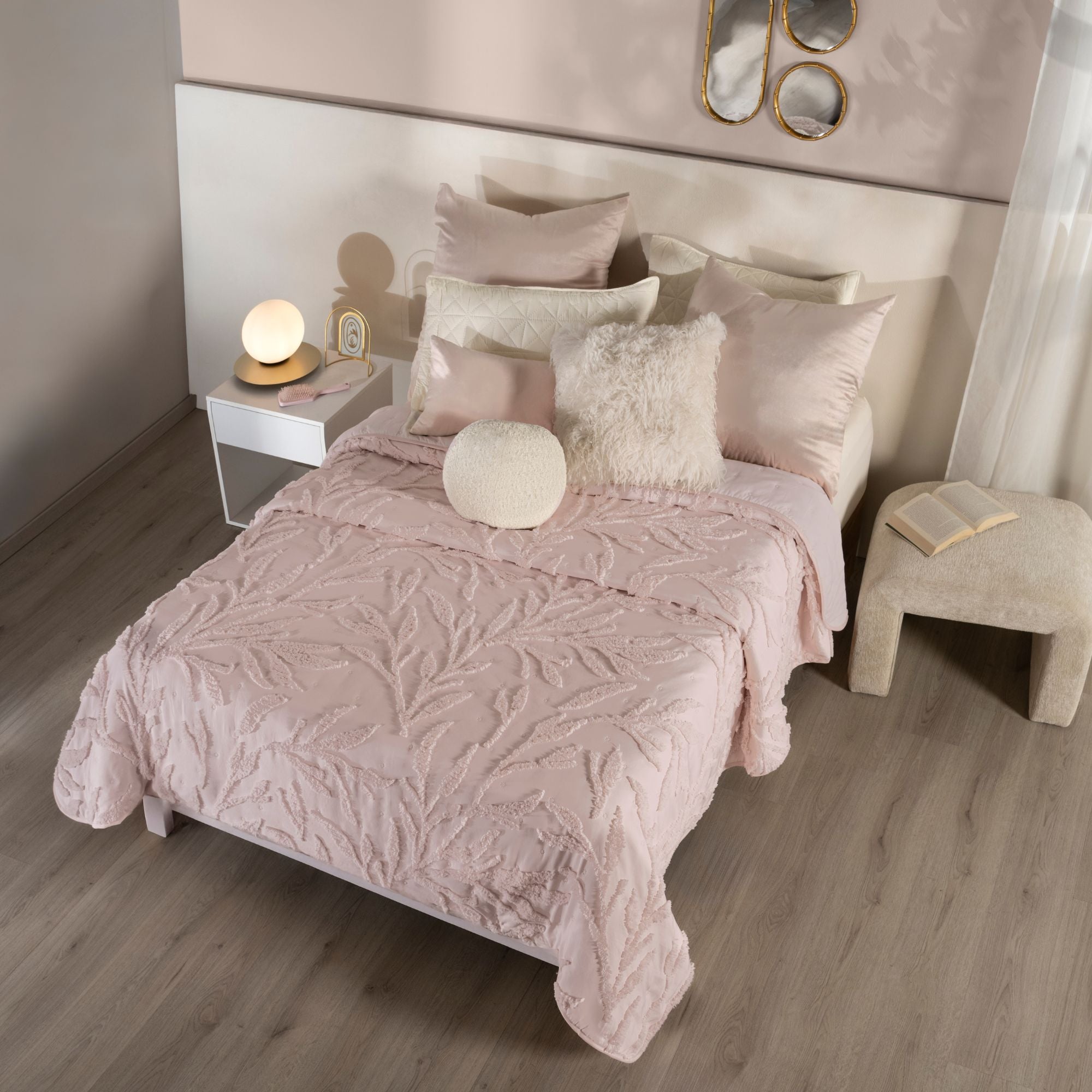 VIANNEY Edredón Ultradelgado Doble Vista Textura Jacquard Nuut Bloom