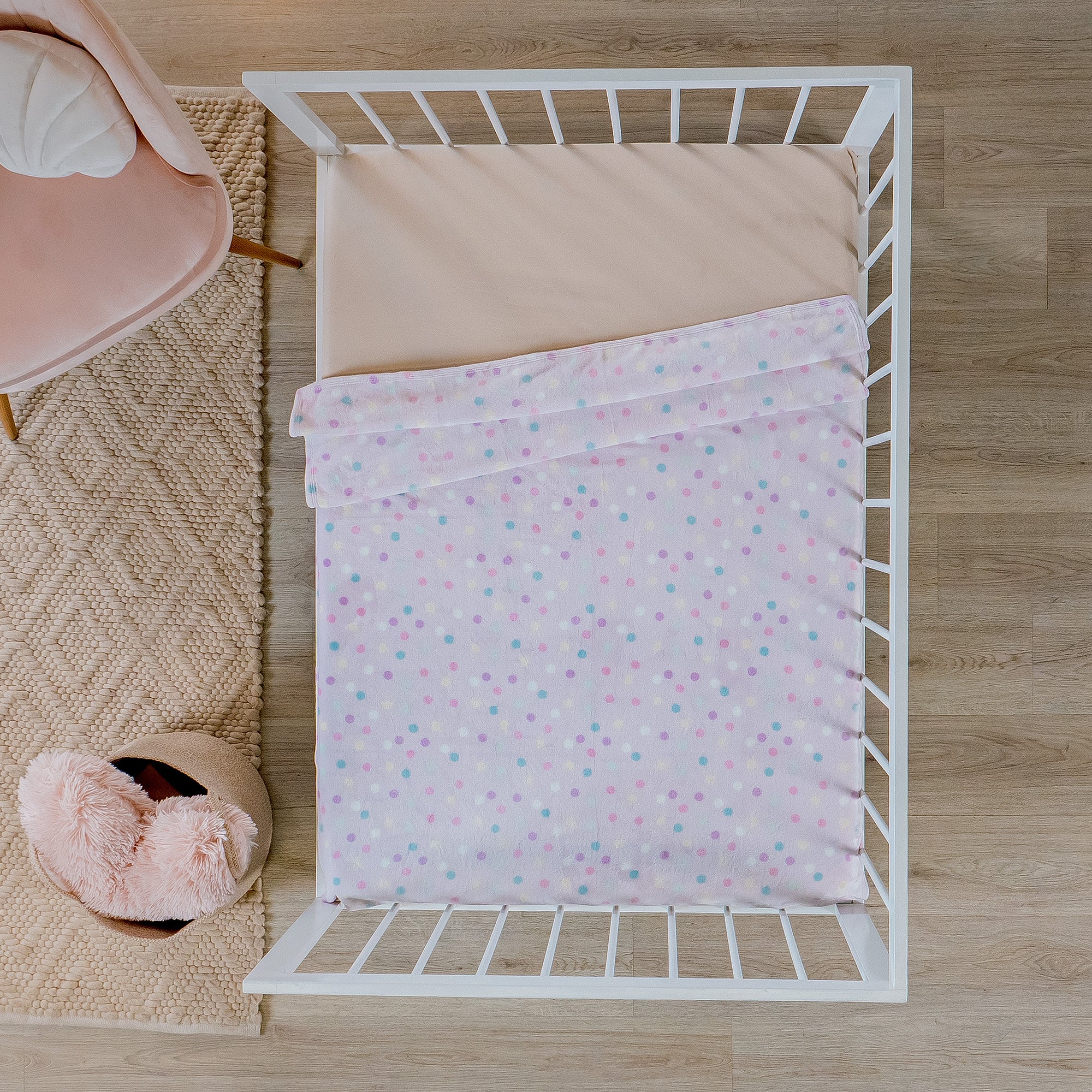 VIANNEY Cobijita Ligera Para Bebé Súper Suave Dots