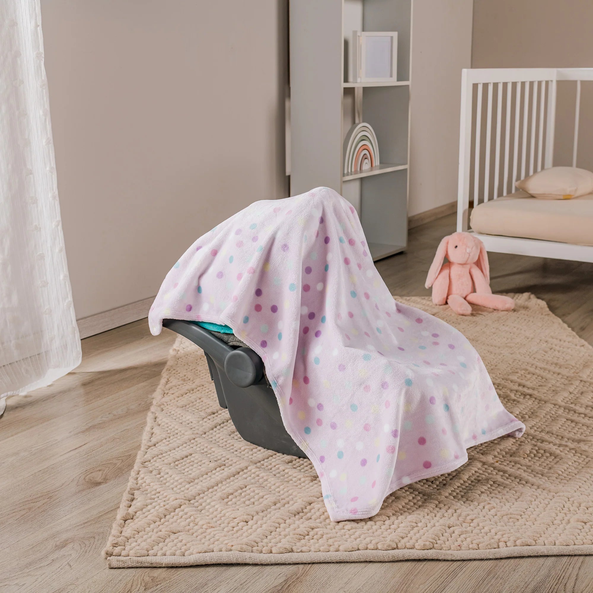 VIANNEY Cobijita Ligera Para Bebé Súper Suave Dots
