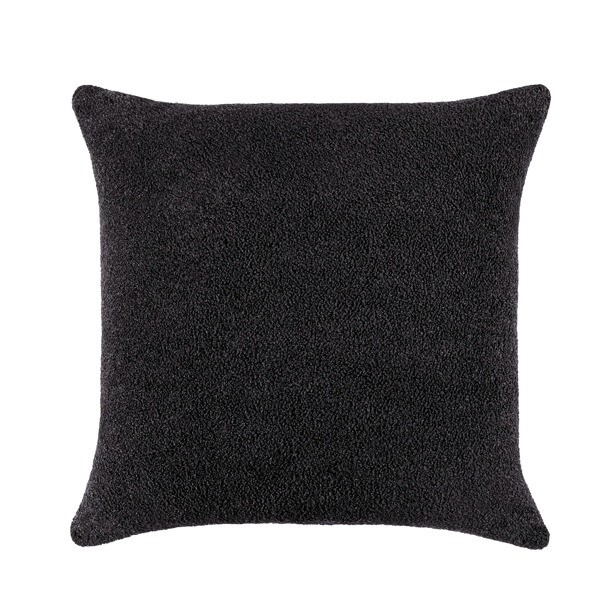 VIANNEY Funda Decorativa De Almohada Con Tejido Bouclé Black
