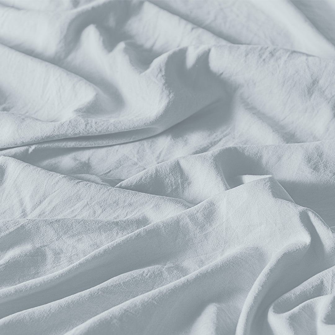 VIANNEY Juego De Sábanas De Máxima Suavidad Con Acabado Tipo Lino Blue