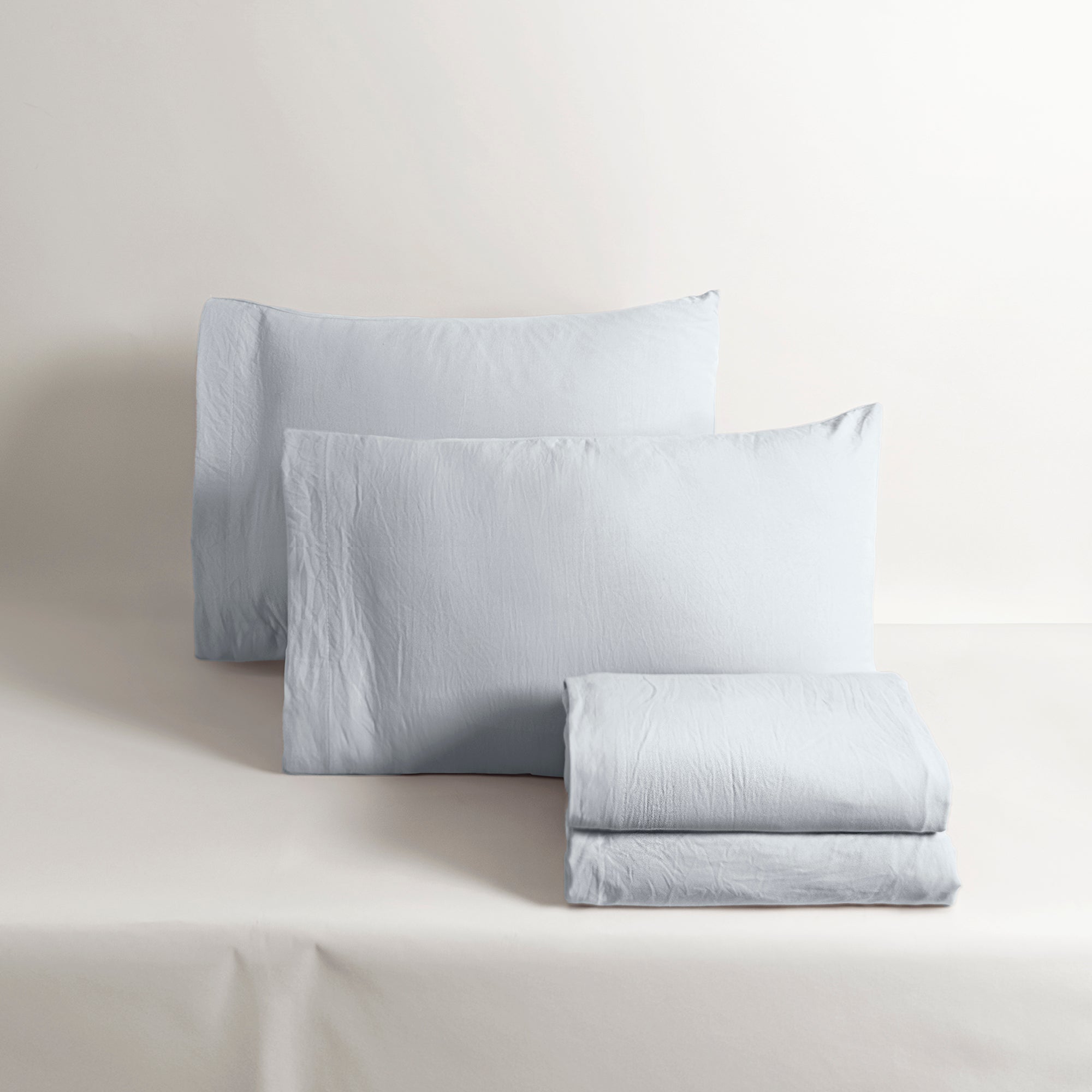 VIANNEY Juego De Sábanas De Máxima Suavidad Con Acabado Tipo Lino Blue