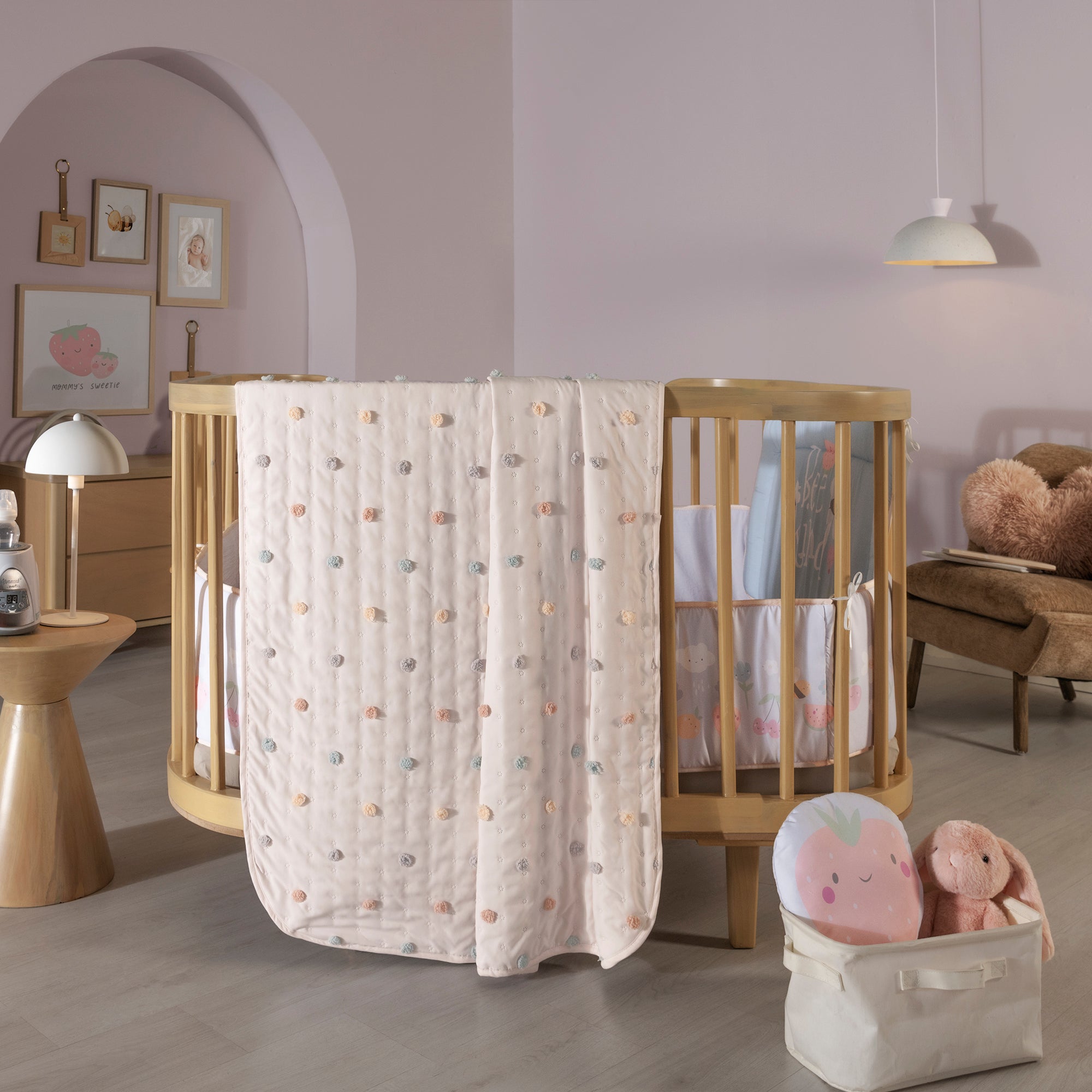 VIANNEY Juego De Cuna Súper Suave Baby Dots