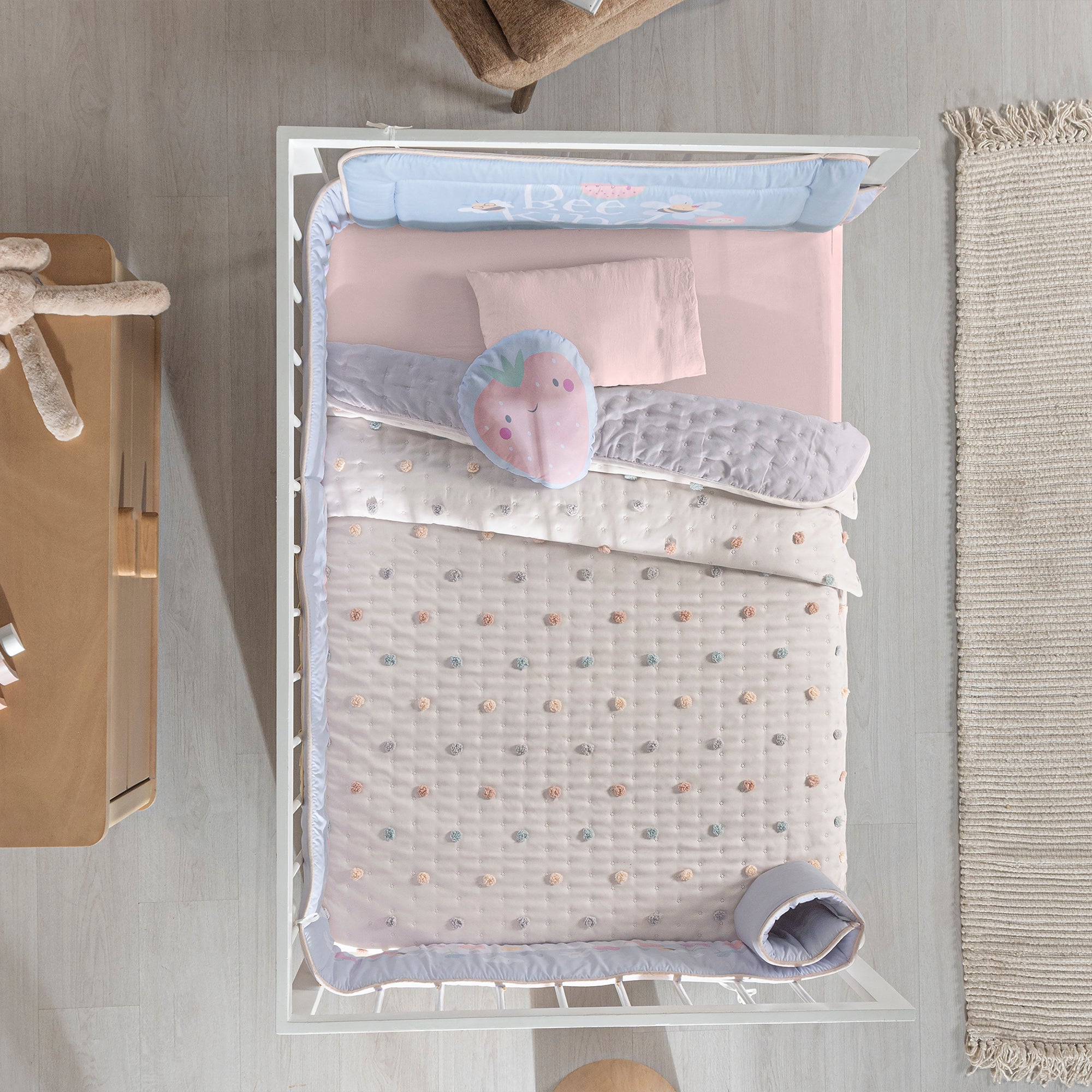VIANNEY Juego De Cuna Súper Suave Baby Dots