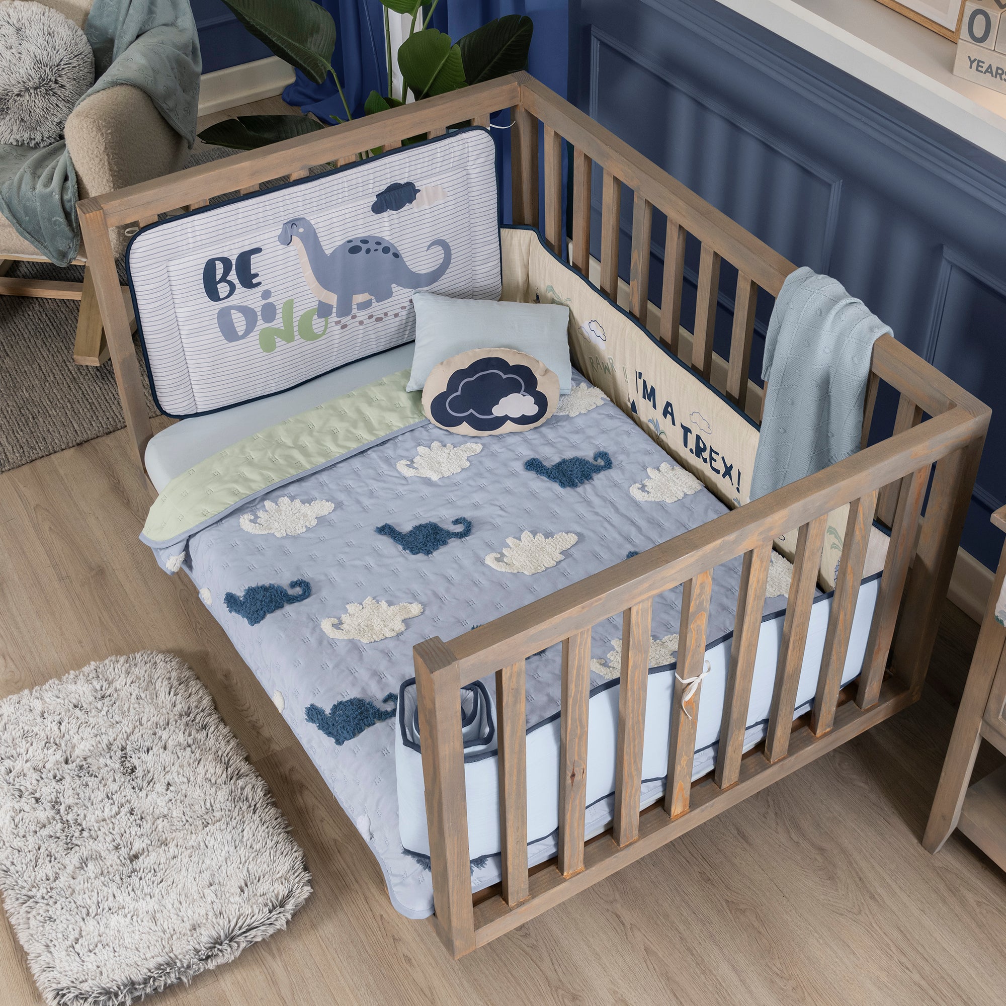 VIANNEY Juego De Cuna Súper Suave Baby Dino