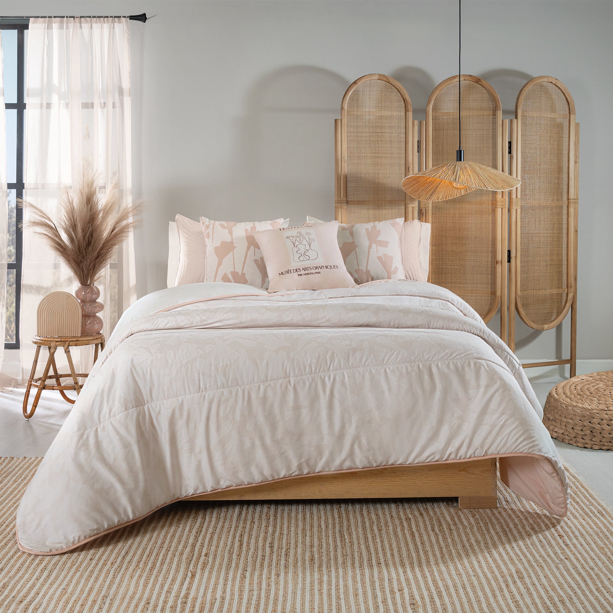 VIANNEY Juego De Edredón Doble Vista Con Fundas Y Cojines Bouquet