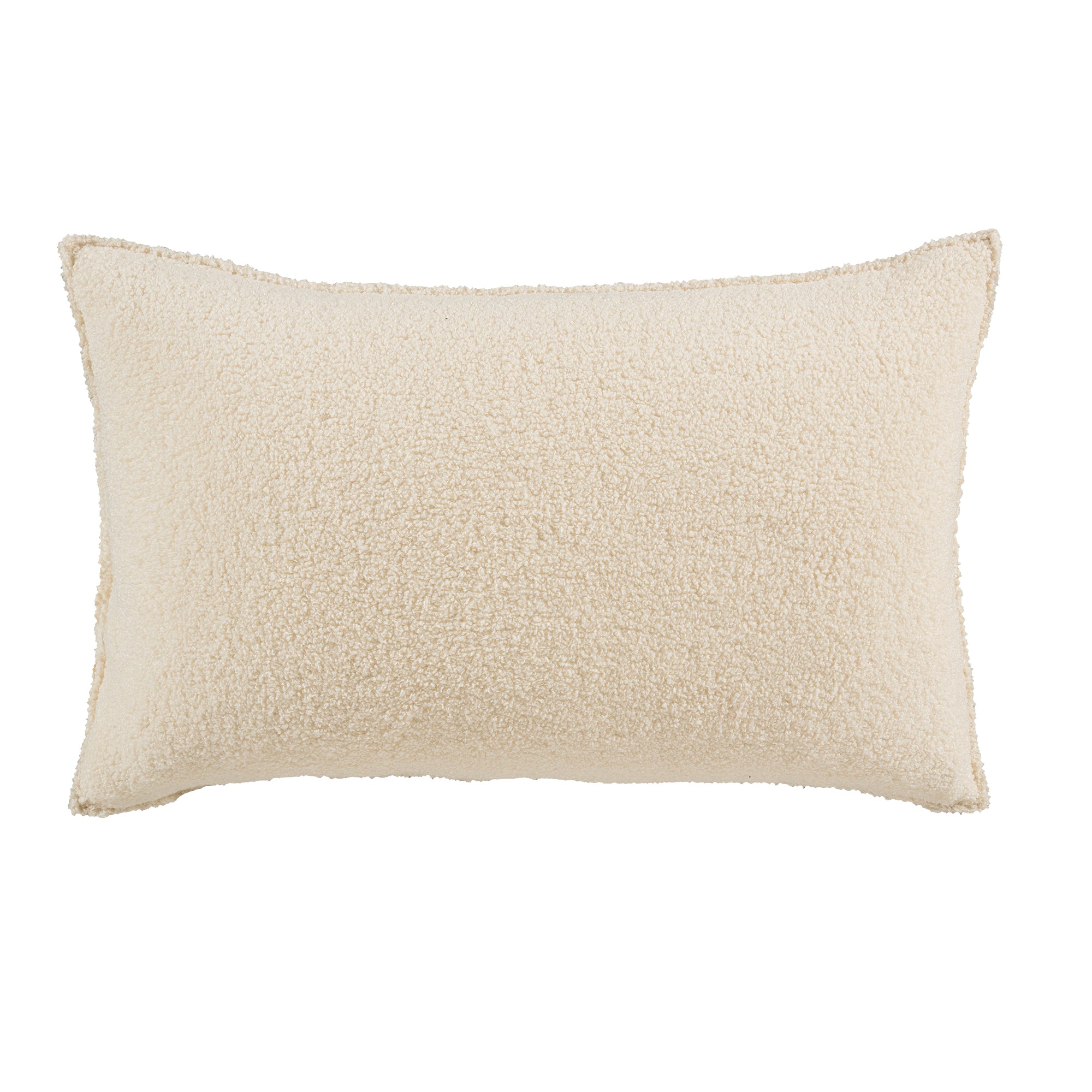 VIANNEY Funda Decorativa De Almohada Con Tejido Bouclé Bucle Beige