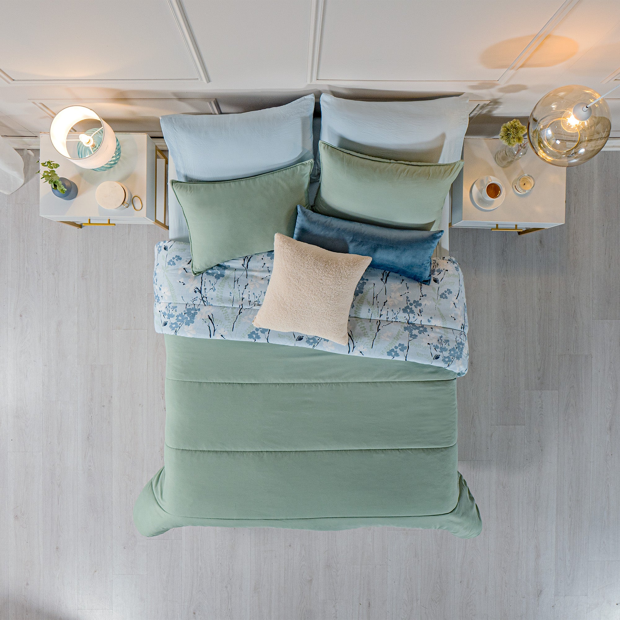 VIANNEY Juego De Edredón Doble Vista Con Fundas Y Cojines Tolosa