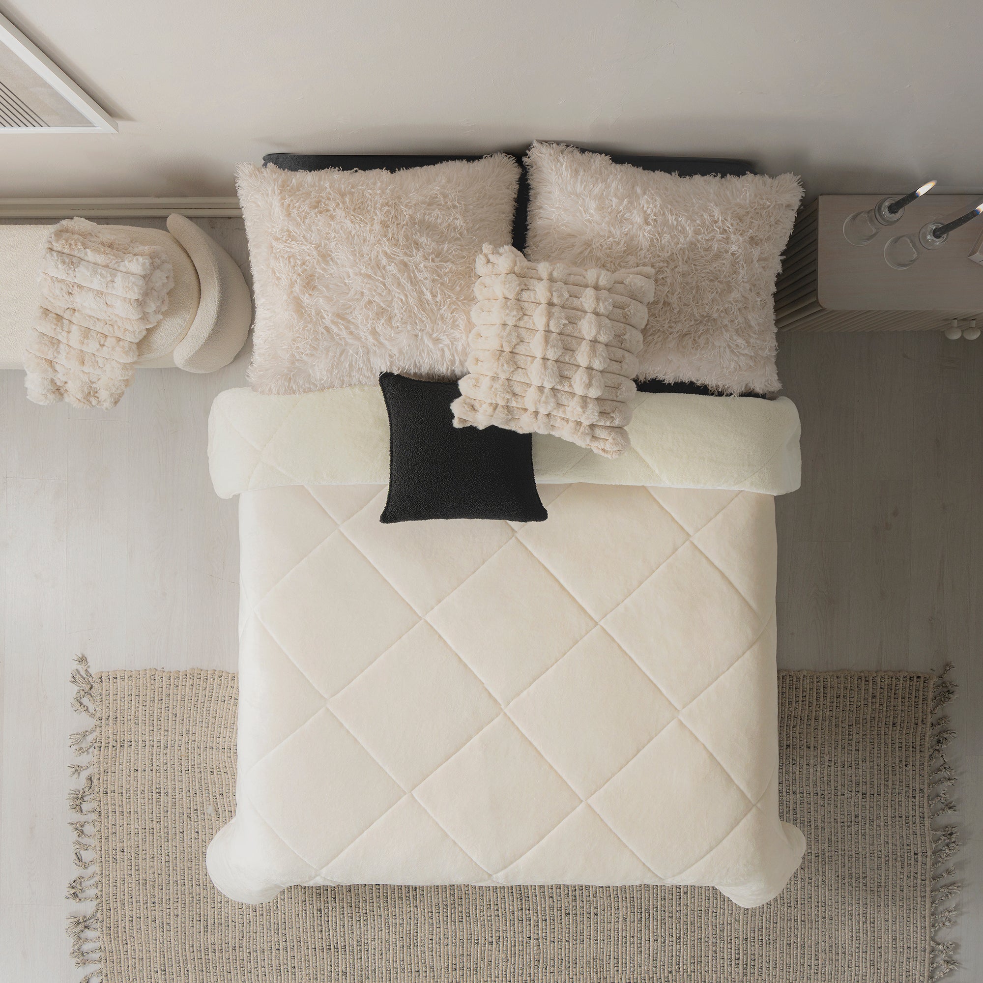 VIANNEY Cobertor Ultrasuave Con Interior De Borrega Premium Invernal Banff