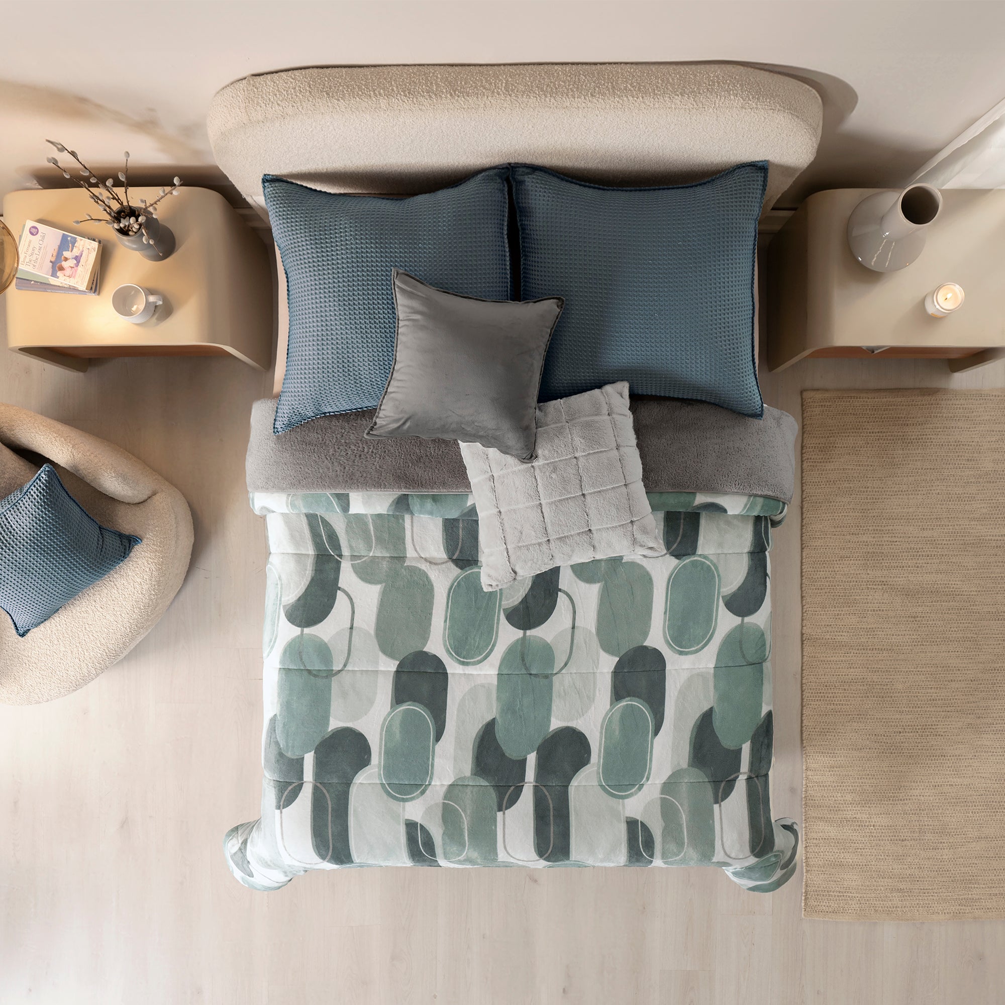 VIANNEY Cobertor Ultrasuave Con Interior De Borrega Premium Invernal Bretten