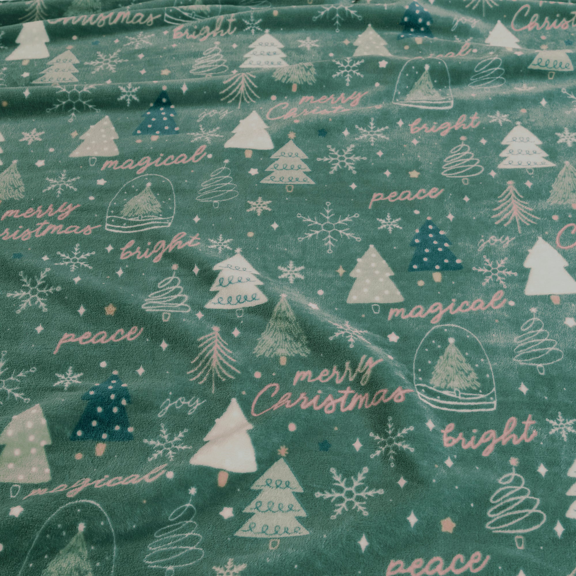 VIANNEY Cobertor Ligero Estampado Súper Suave Christmas Tree