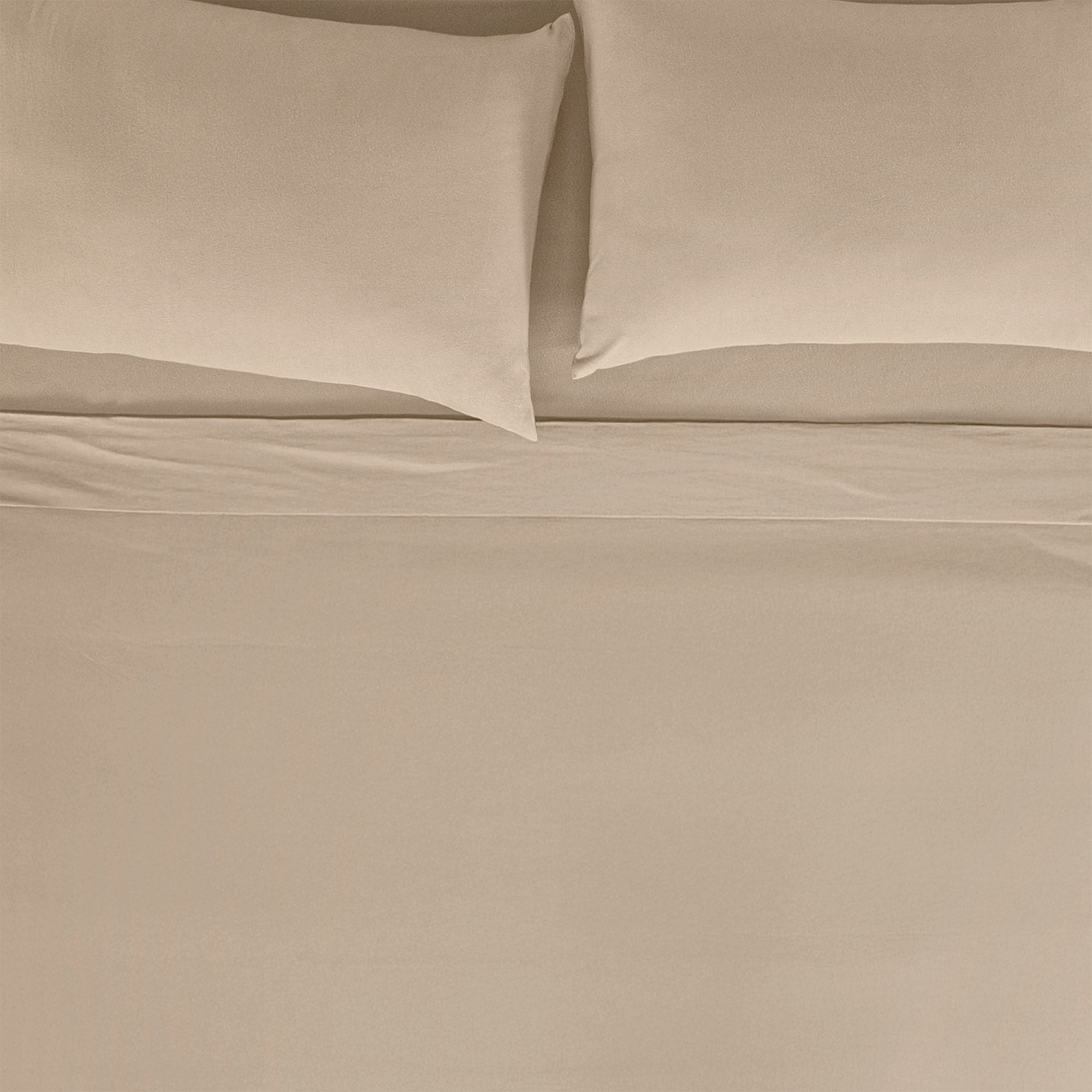 VIANNEY Juego De Sábanas Frescas Con Tejido De Camiseta 100% Algodón Cream