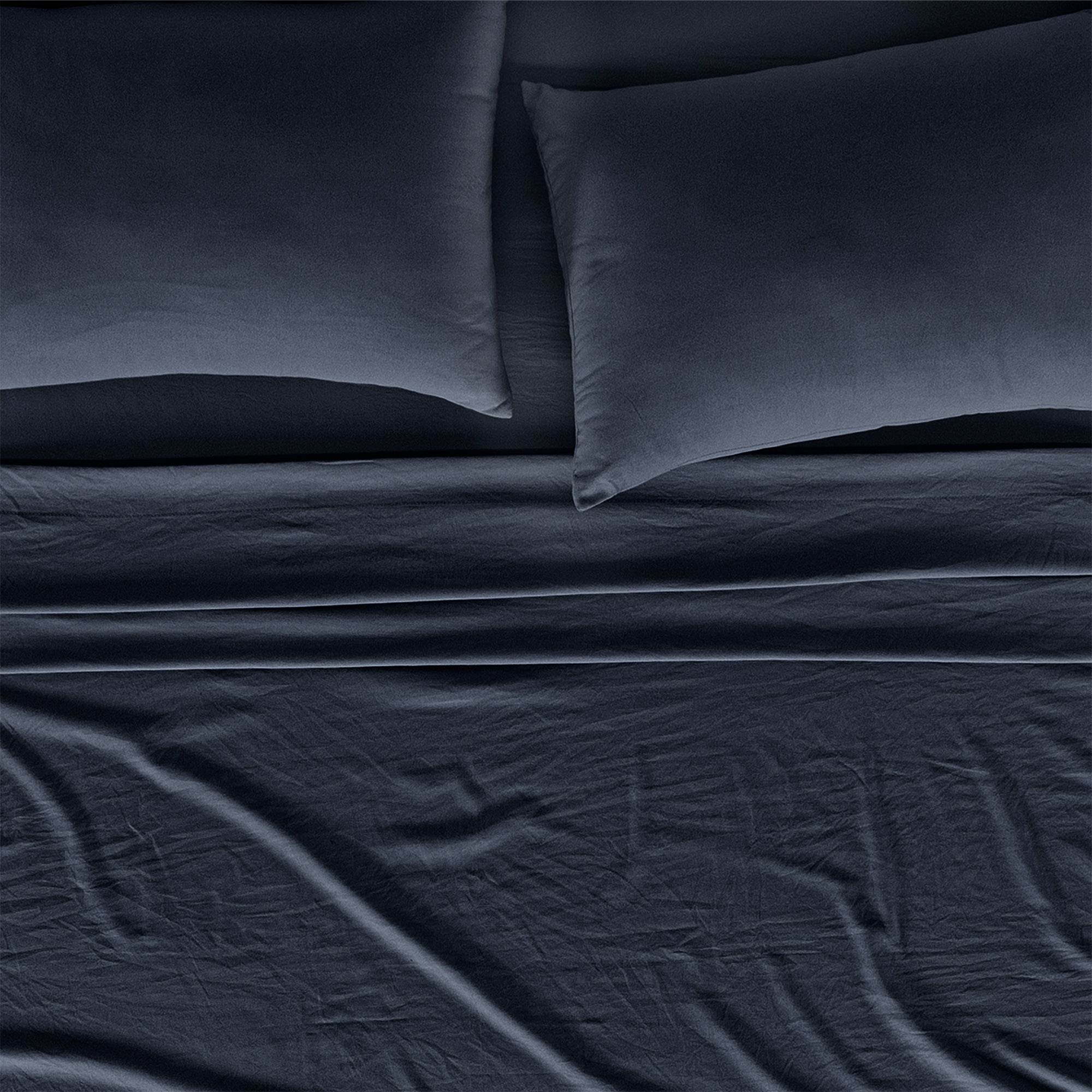 VIANNEY Juego De Sábanas De Máxima Suavidad Con Acabado Tipo Lino Viasoft Washed Marino