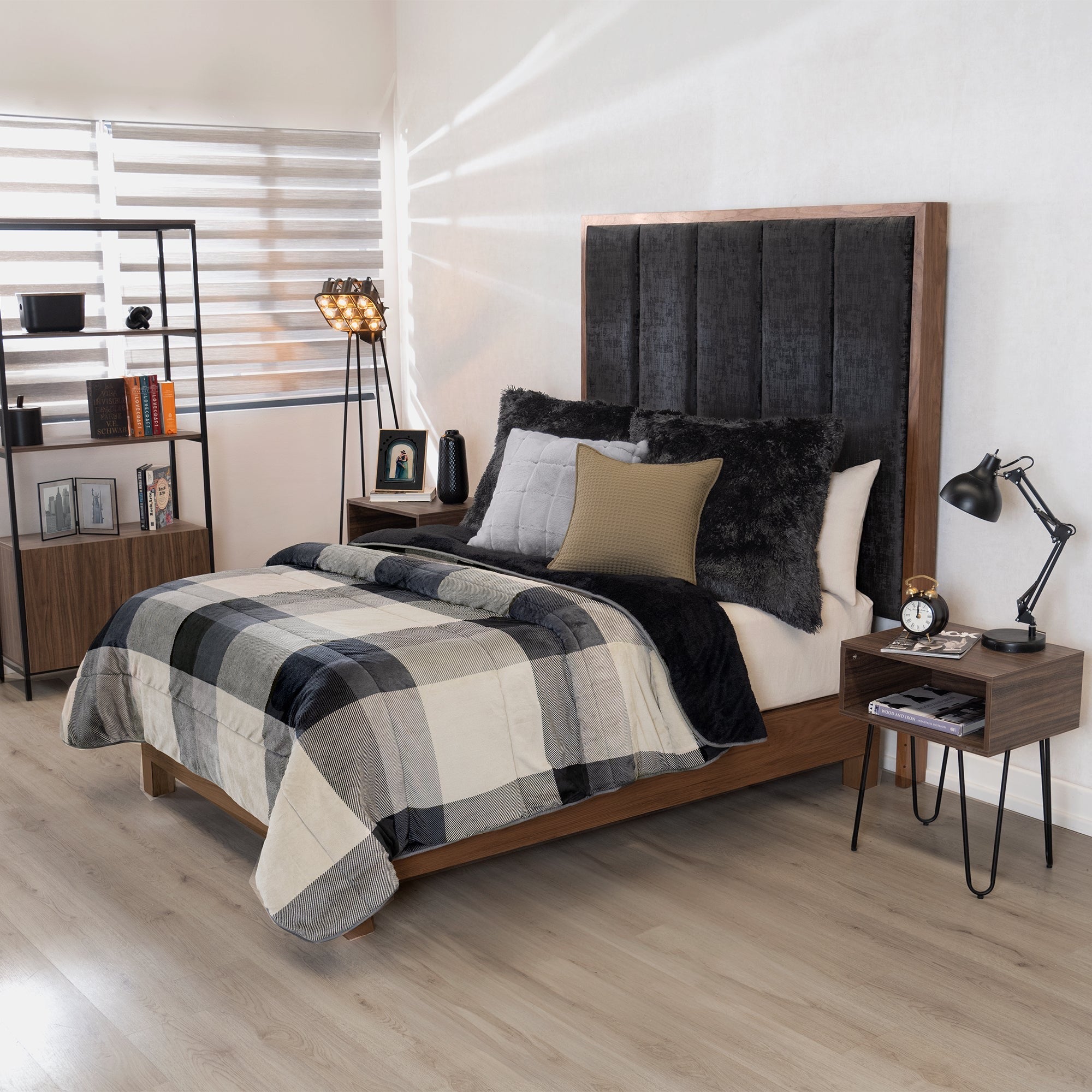 VIANNEY Cobertor Ultrasuave Con Interior De Borrega Premium Invernal Quebec