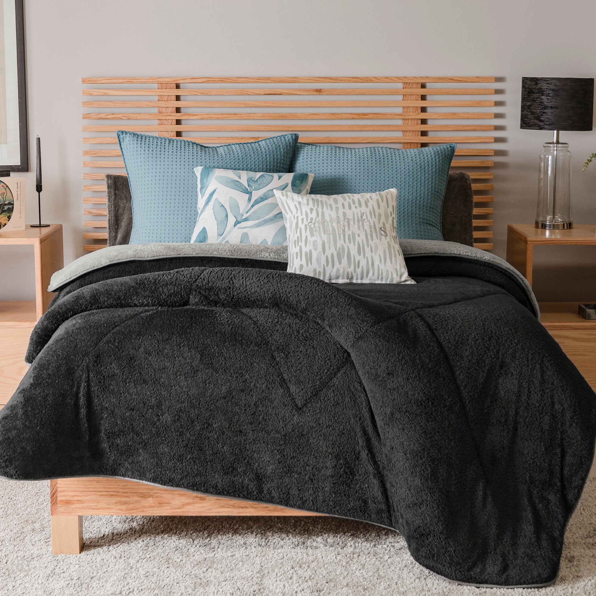 VIANNEY Cobertor Ultrasuave Con Interior De Borrega Premium Invernal Himalaya