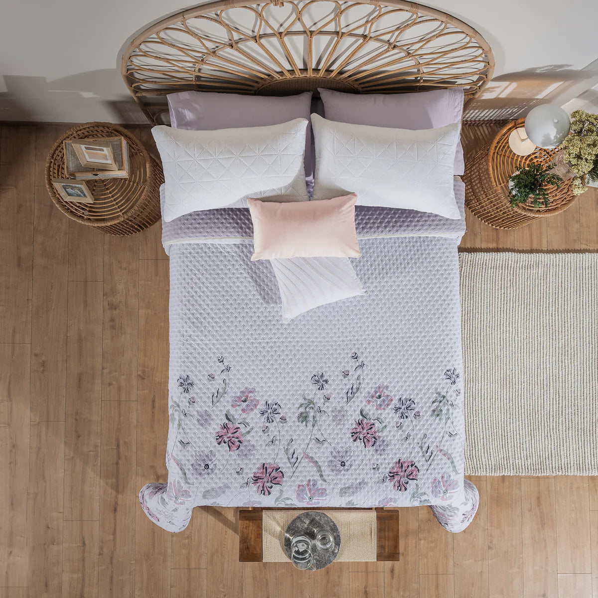 VIANNEY Edredón Doble Vista Ultradelgado Novo Floralia