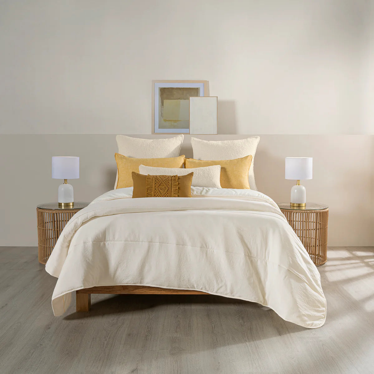 VIANNEY Juego De Edredón Doble Vista Con Fundas Y Cojín Oporto