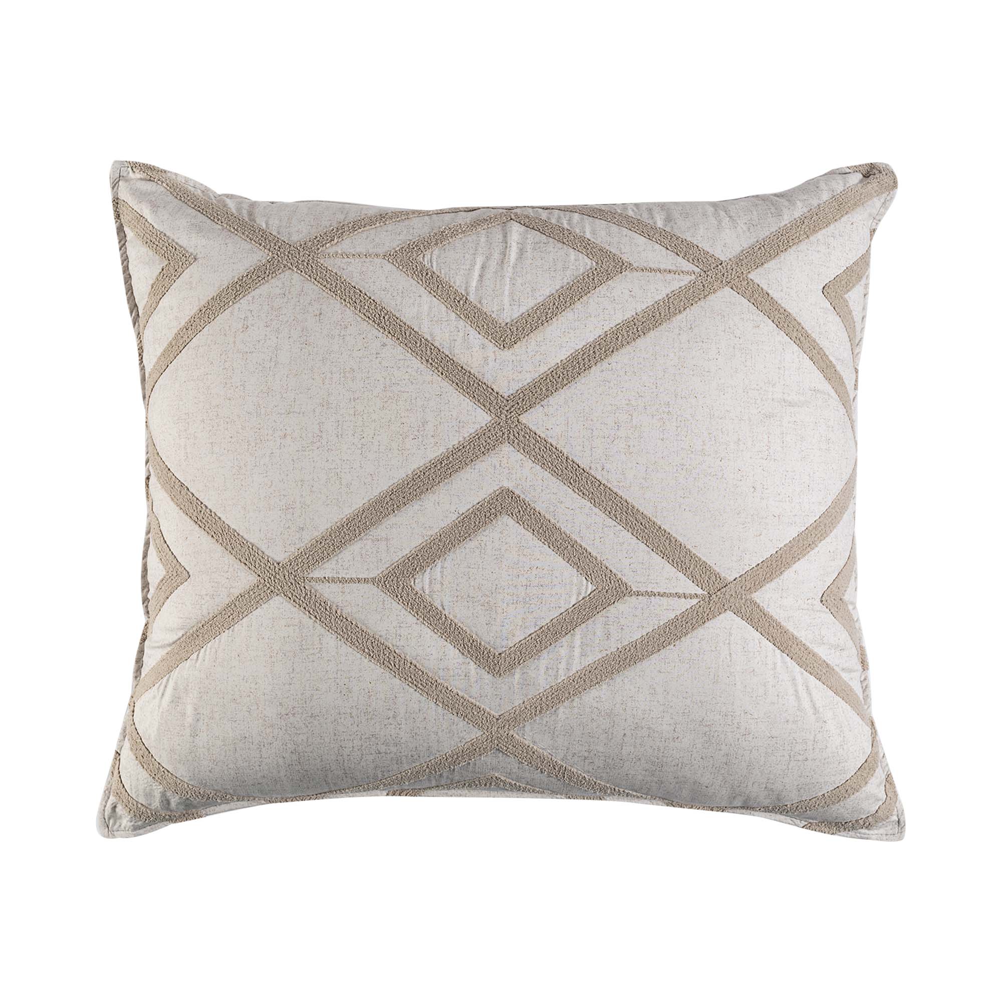 VIANNEY Funda Decorativa De Almohada, Bordada Voga Perla