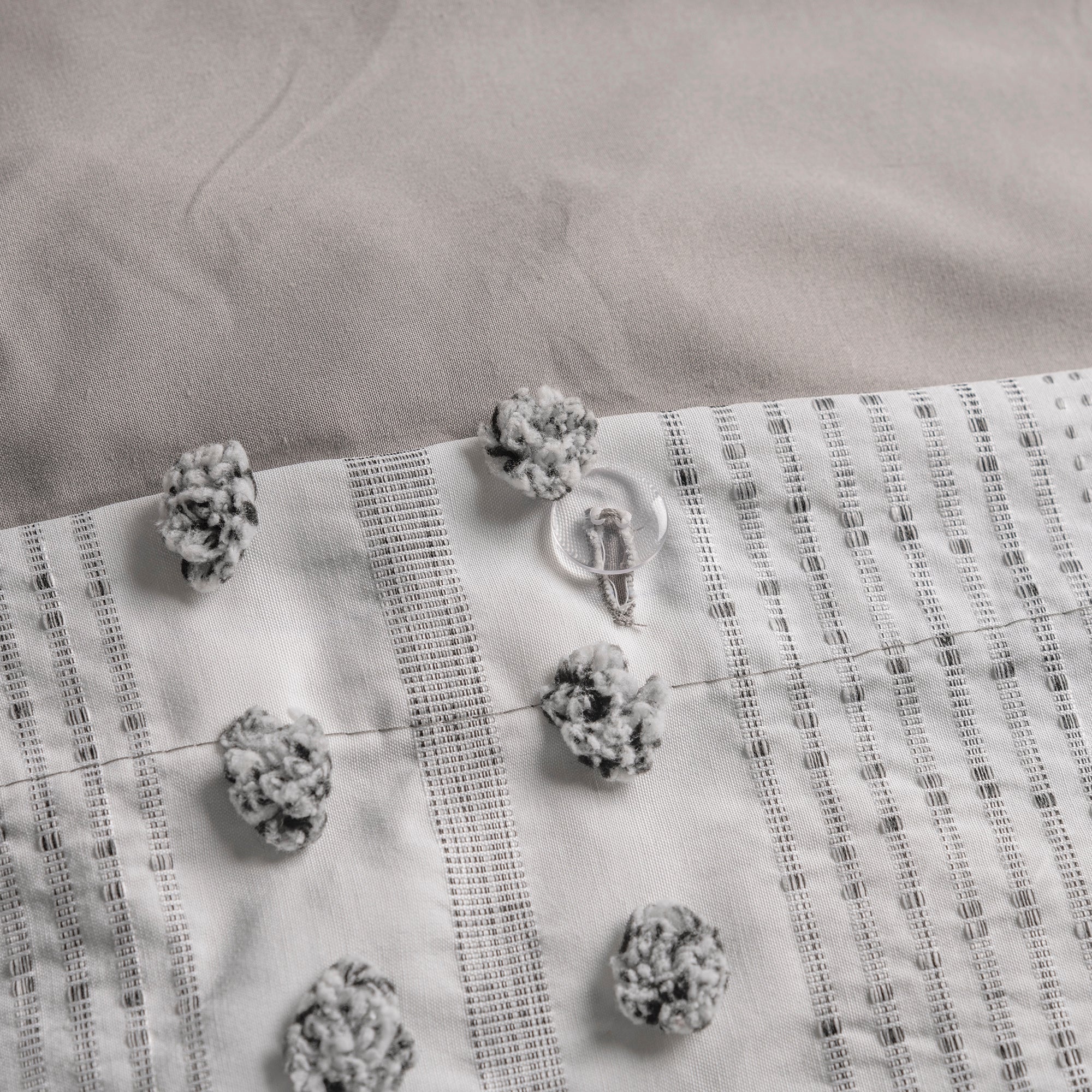 VIANNEY Funda De Duvet, Con Bordado Y Suaves Pompones Valencia