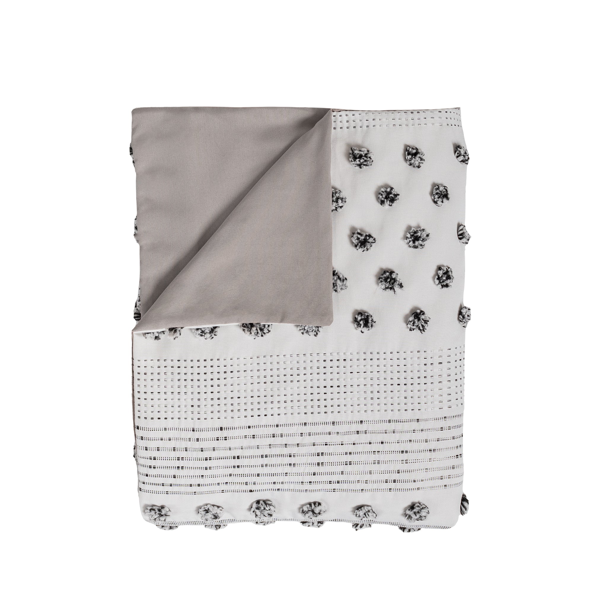 VIANNEY Funda De Duvet, Con Bordado Y Suaves Pompones Valencia