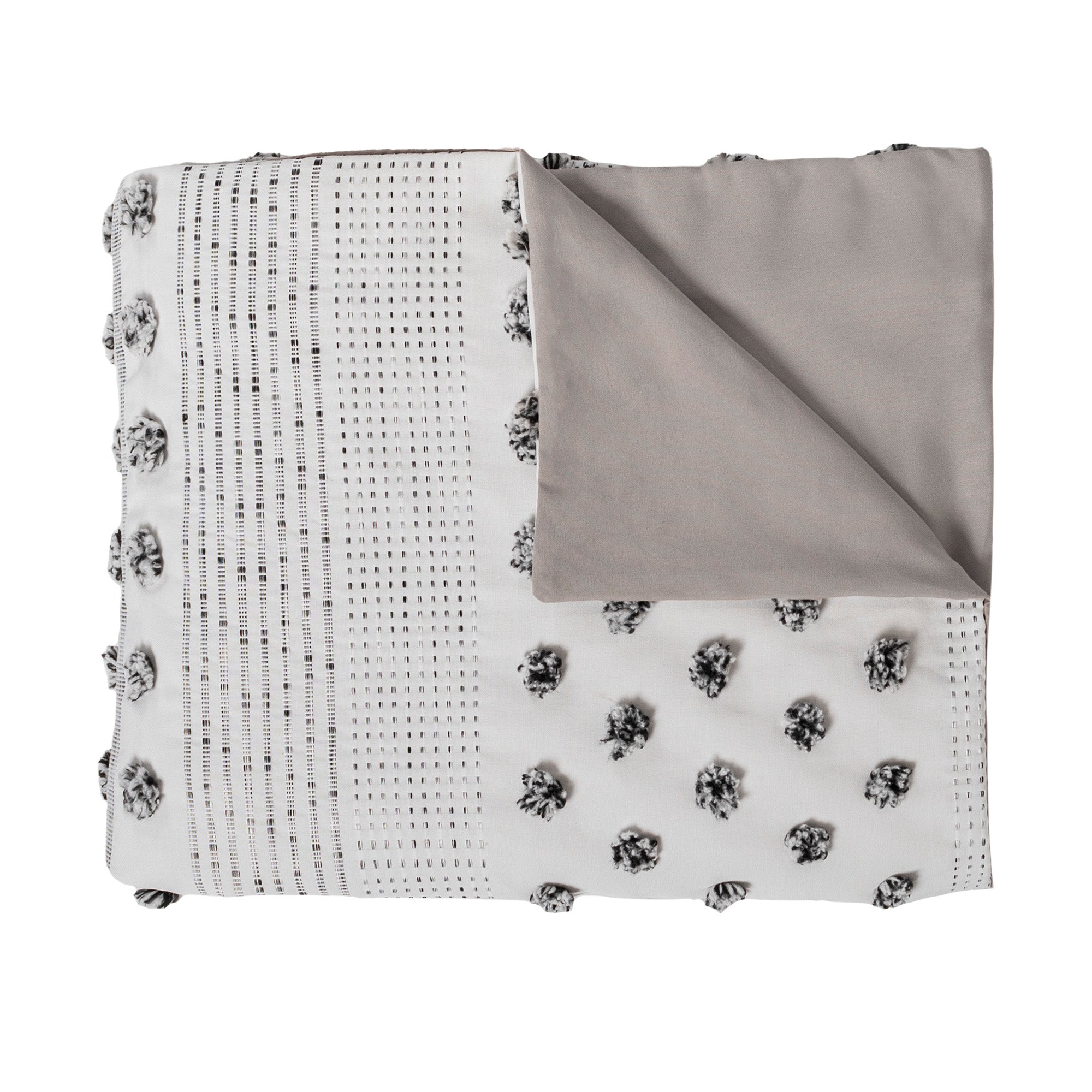 VIANNEY Funda De Duvet, Con Bordado Y Suaves Pompones Valencia