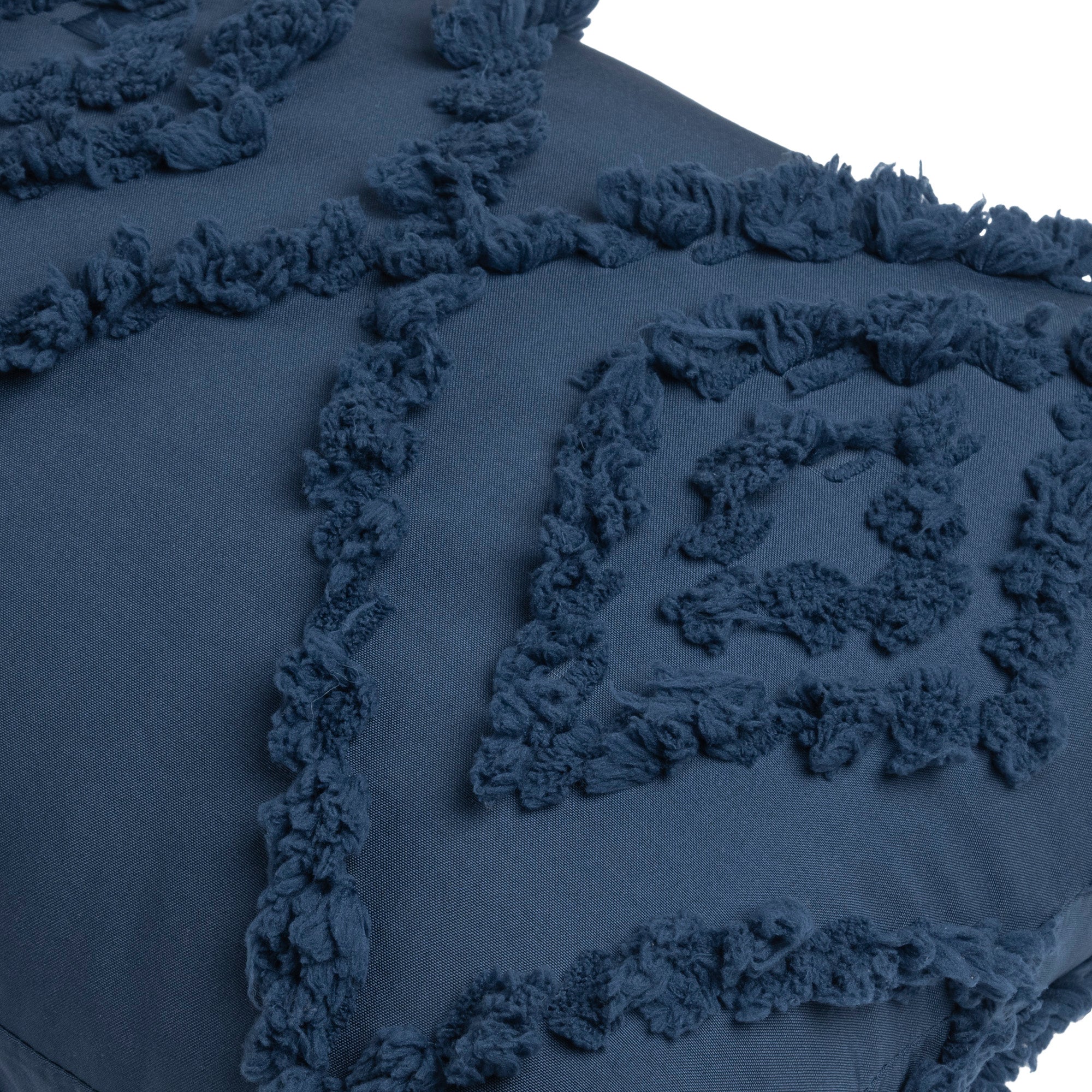 VIANNEY Funda De Cojín, Con Textura Jacquard Denim