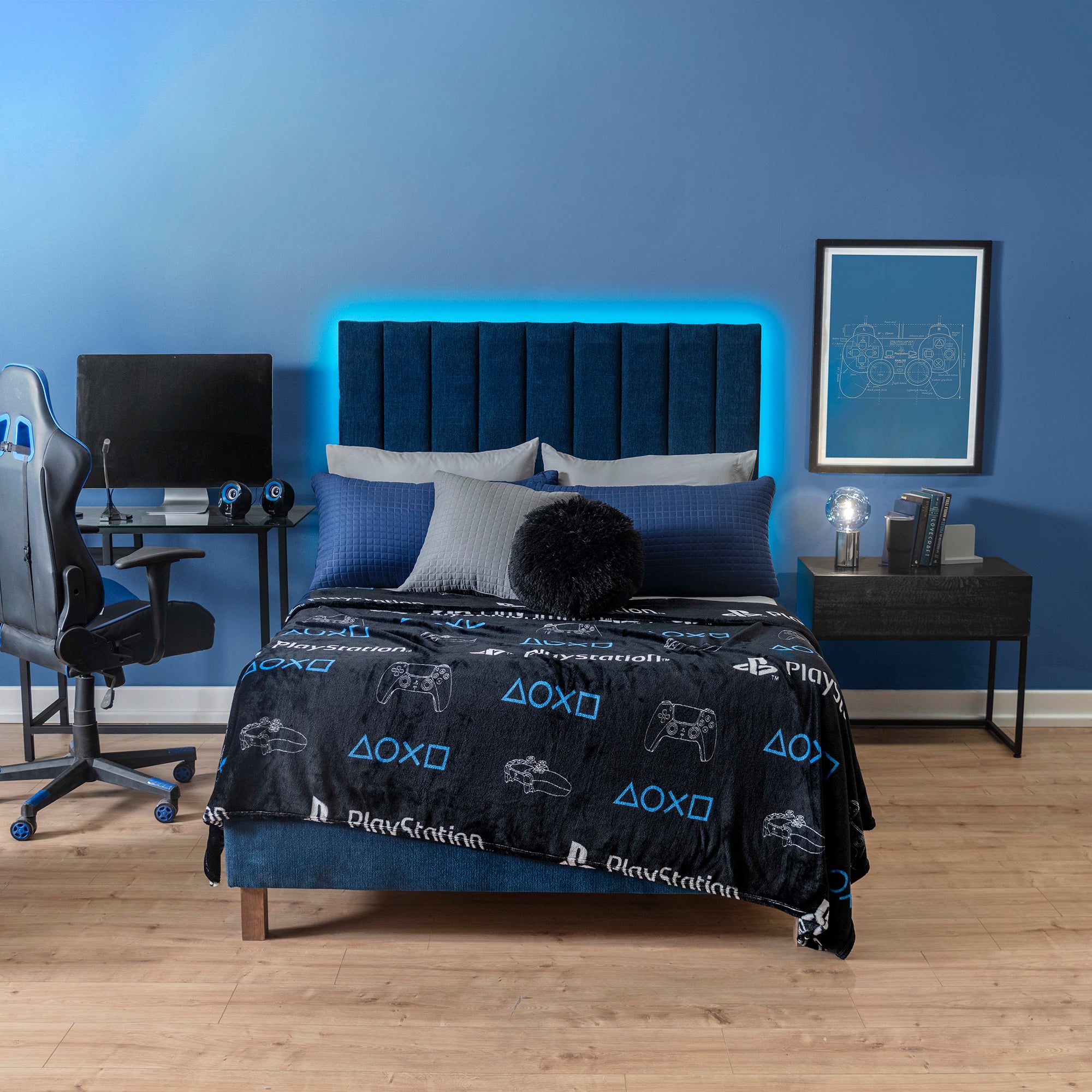 VIANNEY Cobertor Ligero Estampado Súper Suave PlayStation