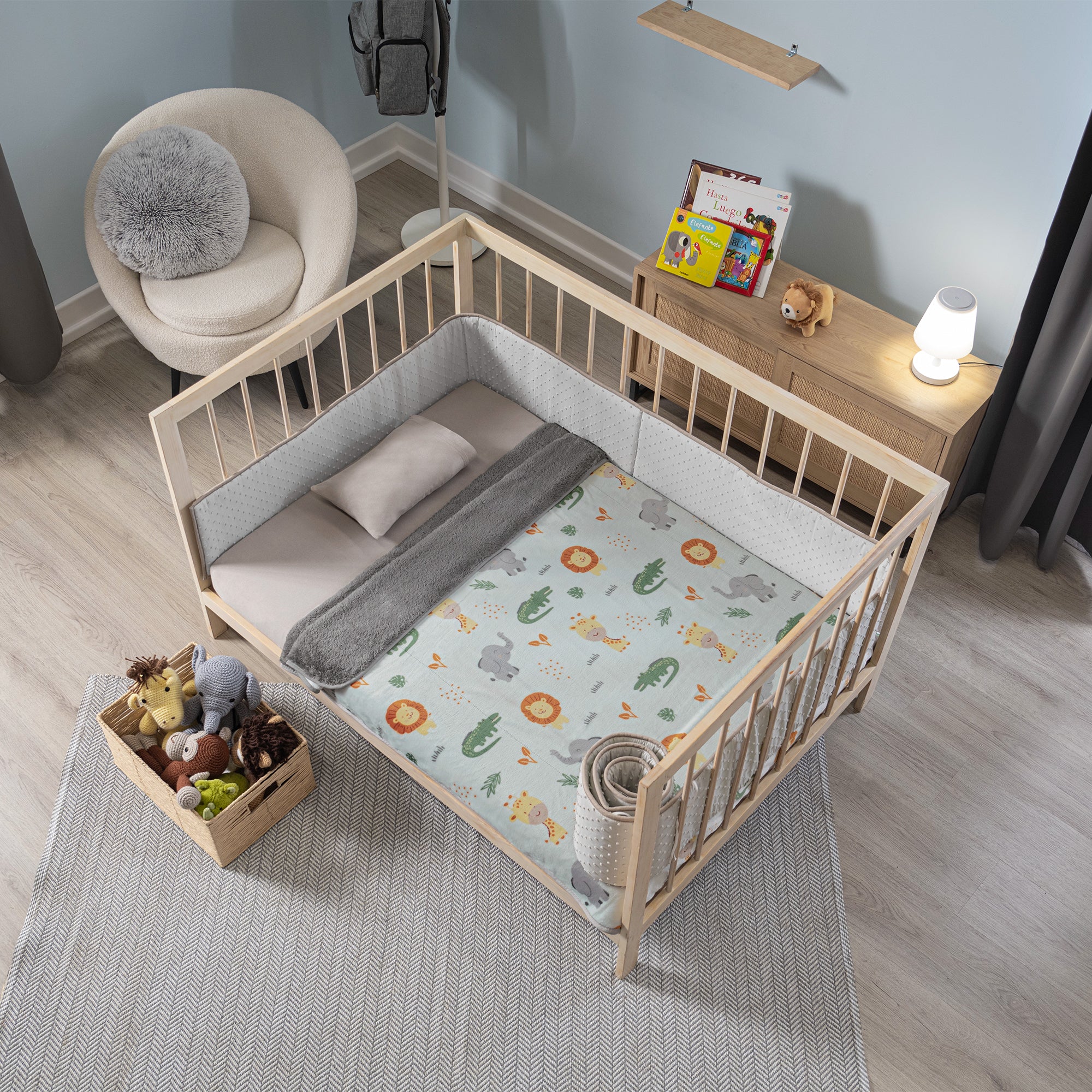 VIANNEY Cobijita Para Bebé Ultrasuave Con Interior De Borrega Safari
