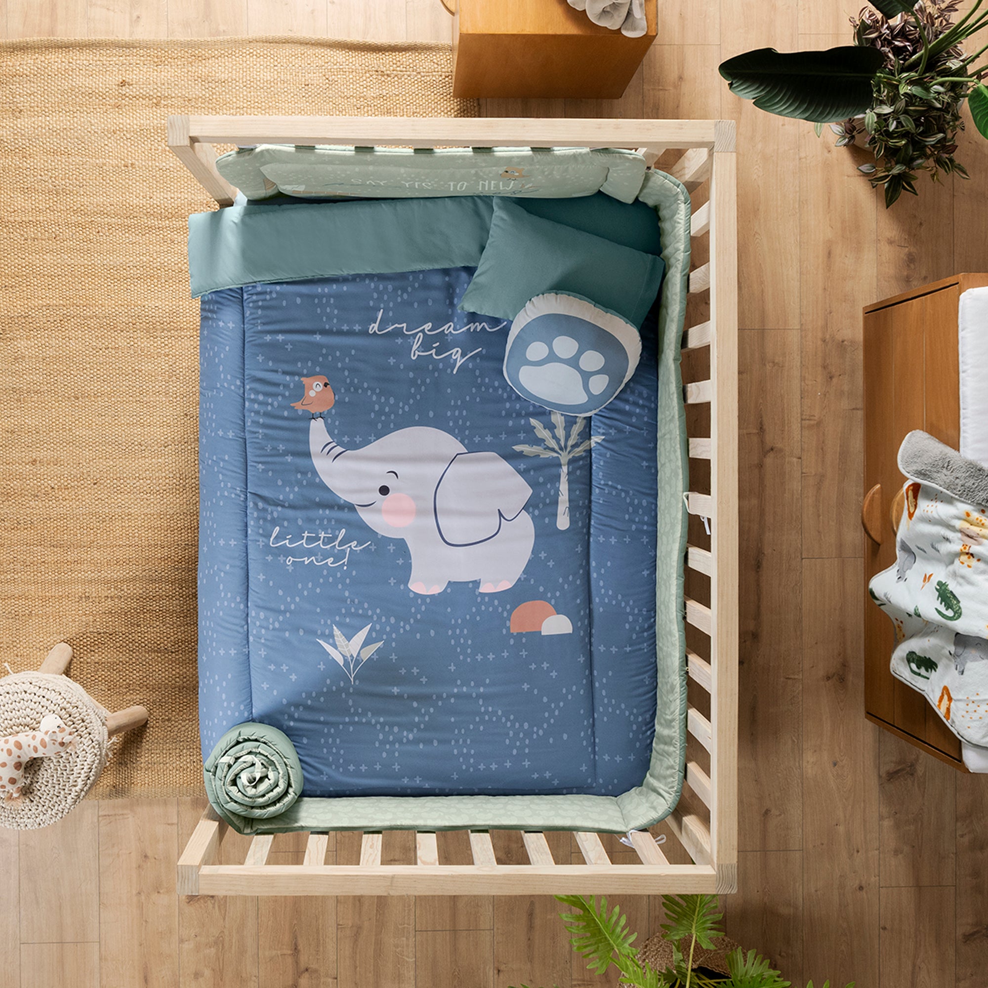 VIANNEY Juego De Cuna Súper Suave Baby Safari