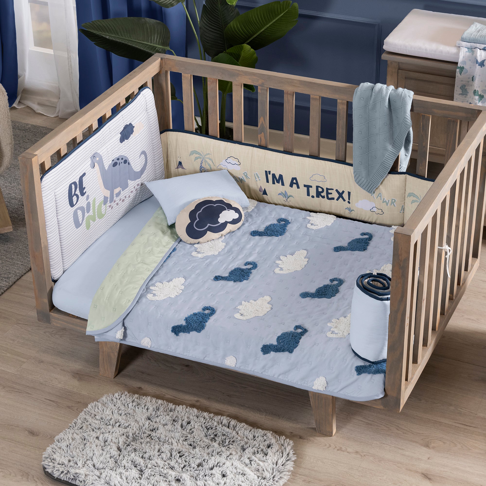 VIANNEY Juego De Cuna Súper Suave Baby Dino