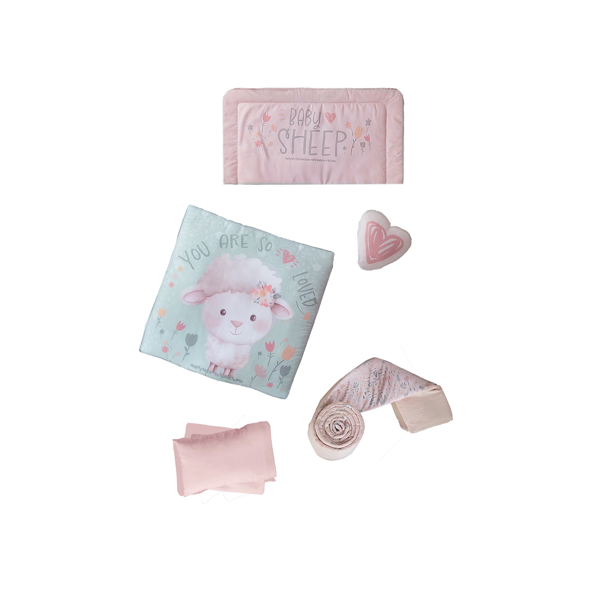 VIANNEY Juego De Cuna Súper Suave Baby Sheep