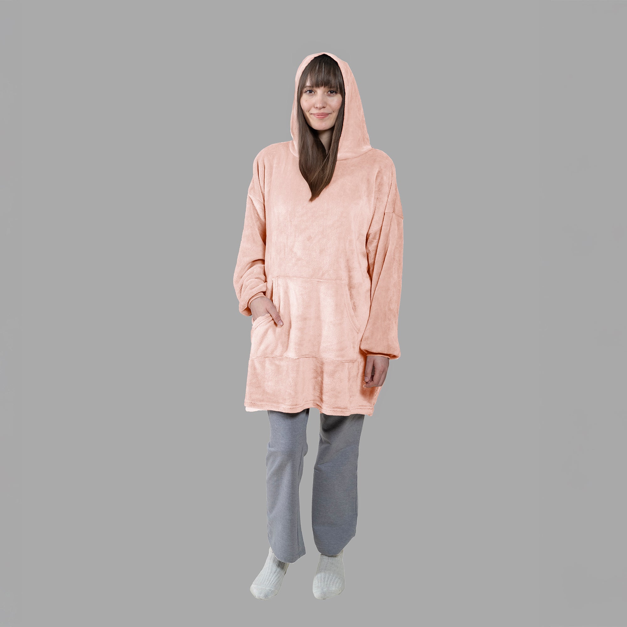 VIANNEY Winter Hoodie Oversized Super Calientita Sweet Pink