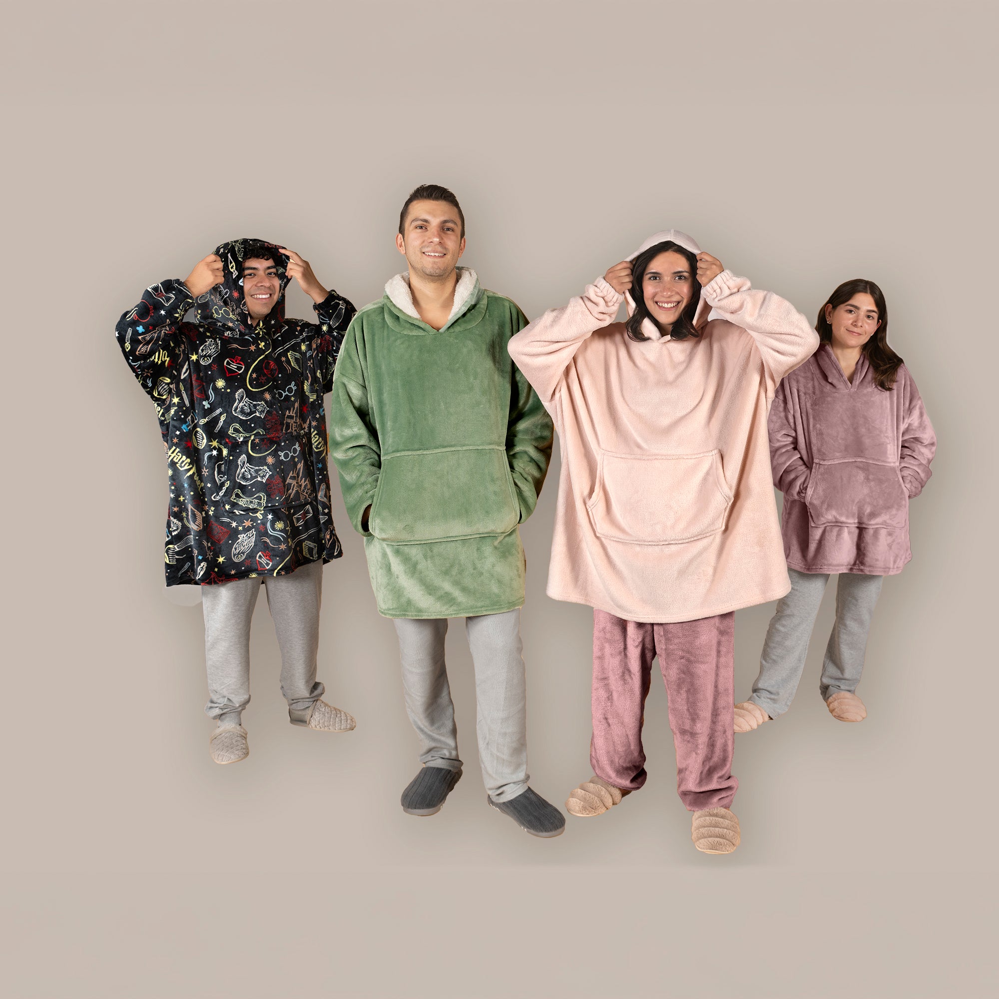 VIANNEY Winter Hoodie Oversized Super Calientita Sweet Pink