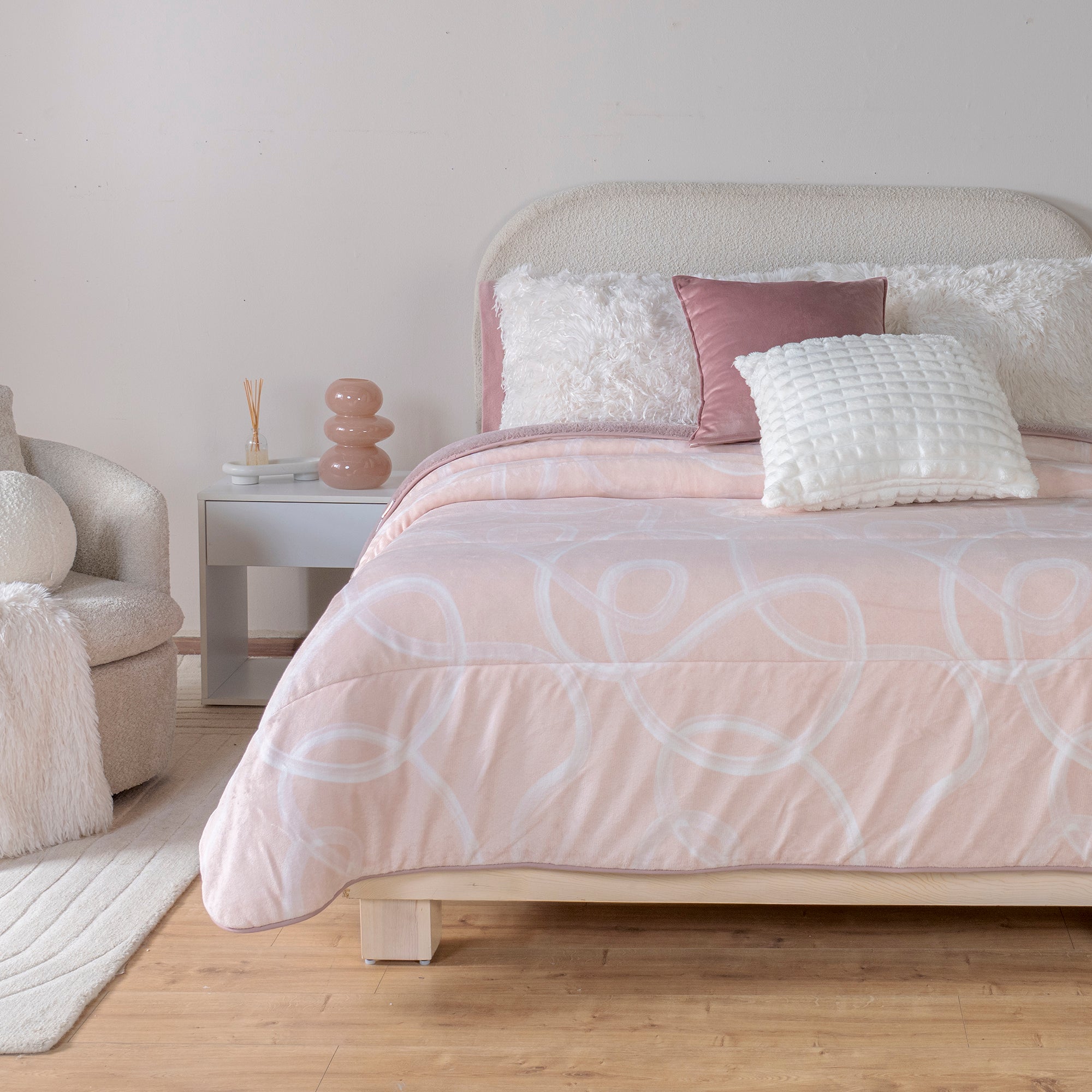 VIANNEY Cobertor Ultrasuave Con Interior De Borrega Premium Invernal Bliss