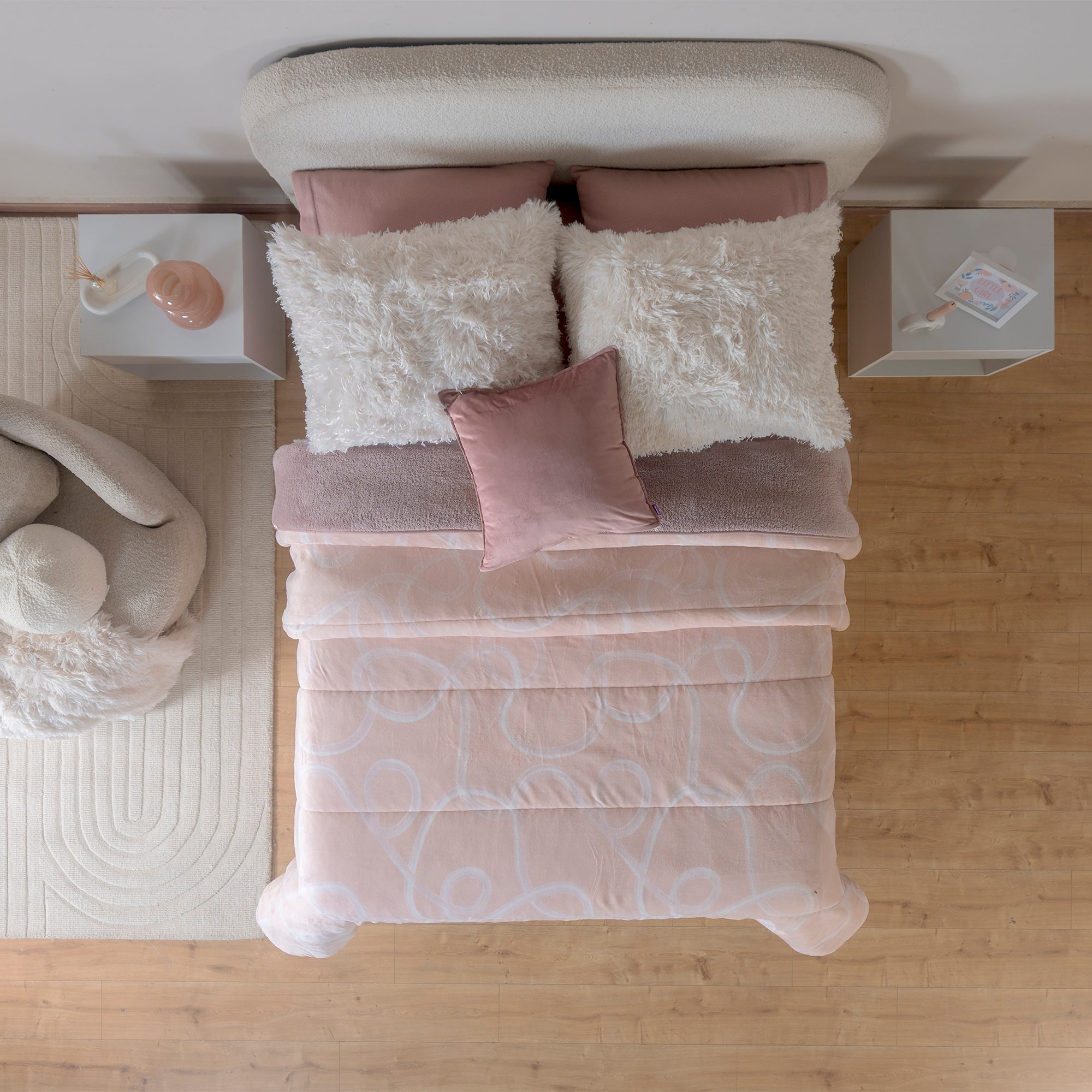 VIANNEY Cobertor Ultrasuave Con Interior De Borrega Premium Invernal Bliss
