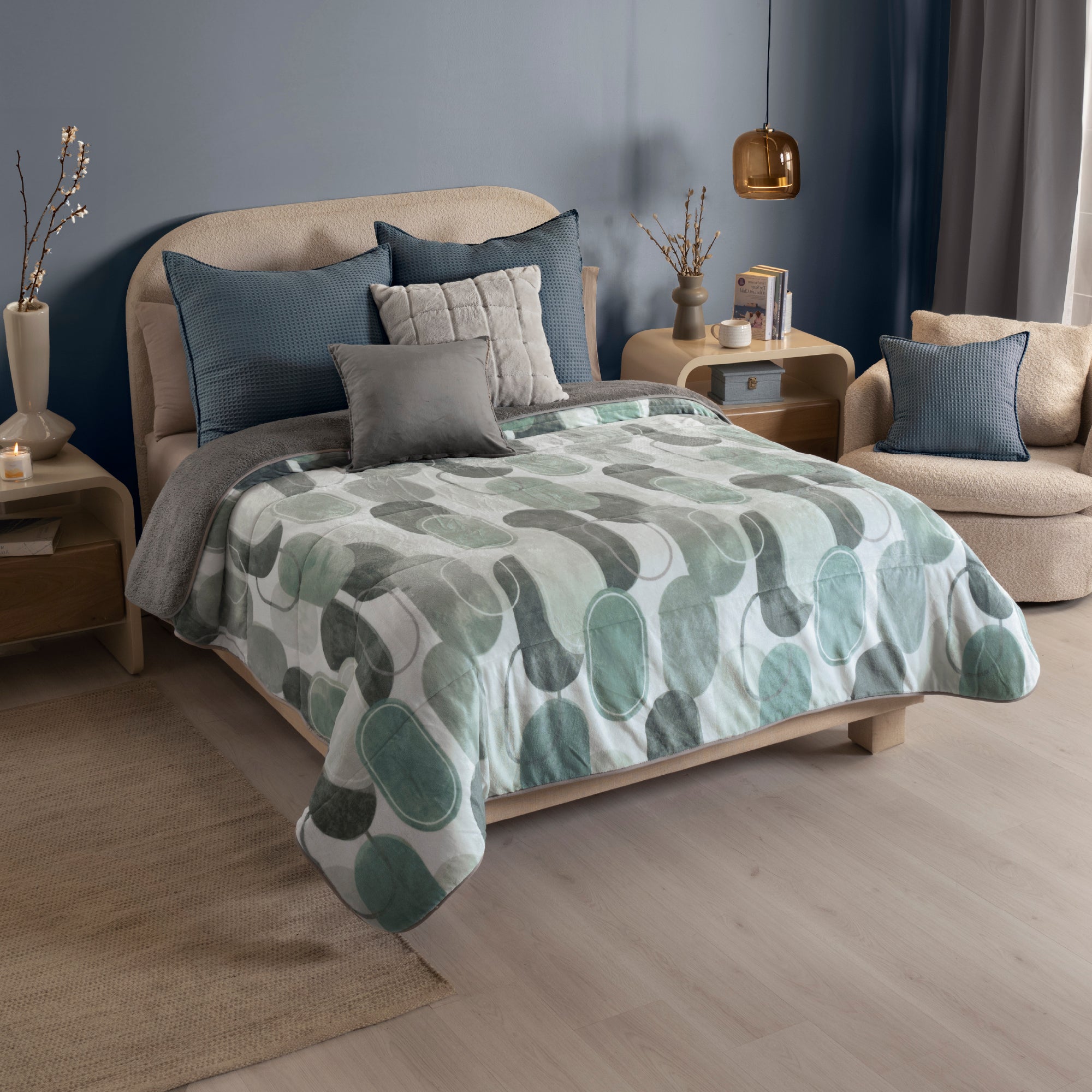 VIANNEY Cobertor Ultrasuave Con Interior De Borrega Premium Invernal Bretten