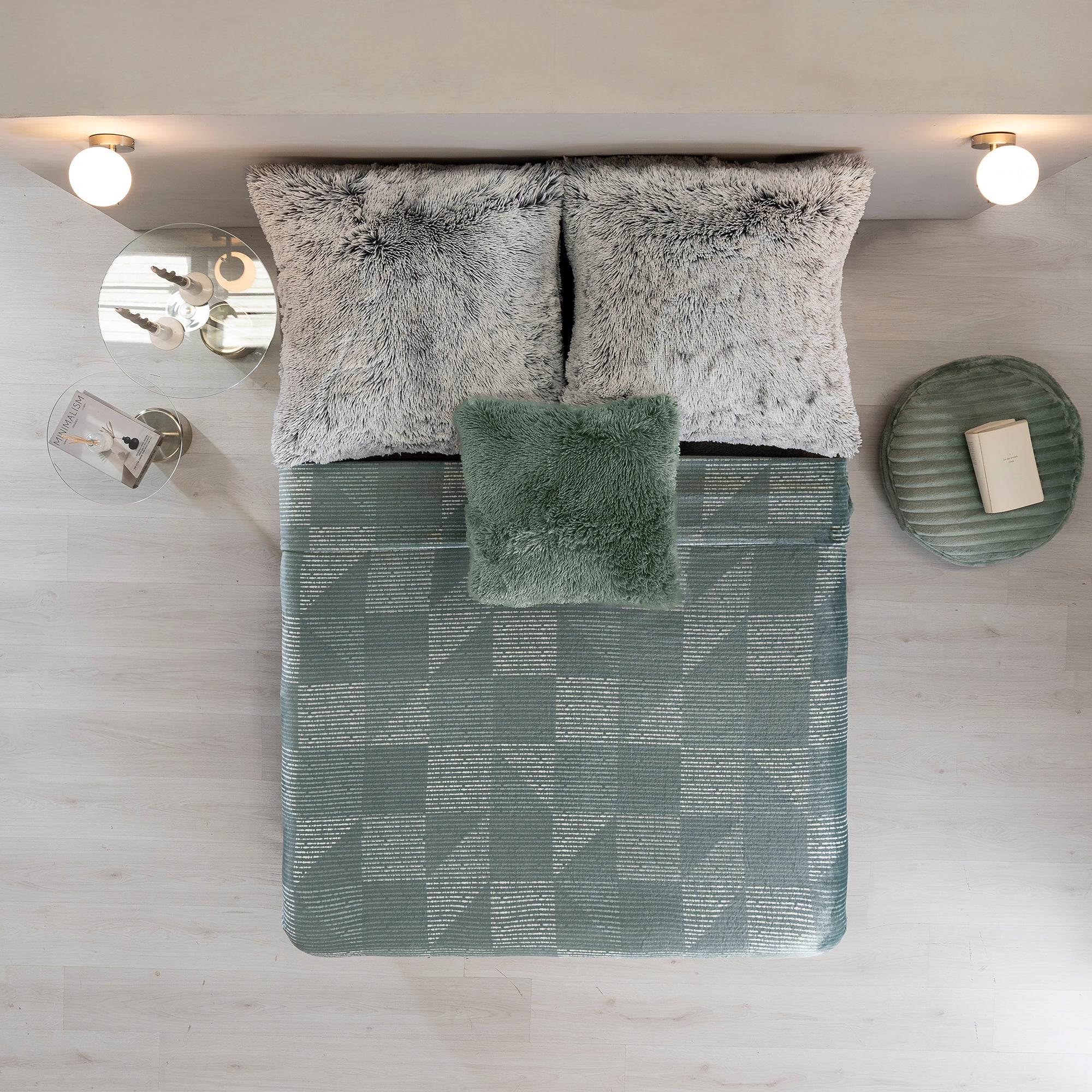 VIANNEY Cobertor Ligero Estampado Súper Suave Kansas