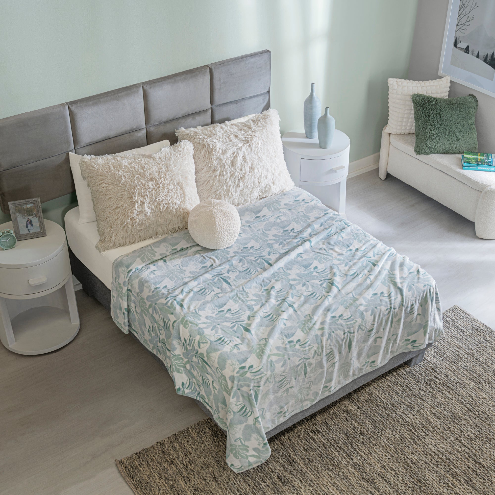 VIANNEY Cobertor Ligero Estampado Súper Suave Aspen