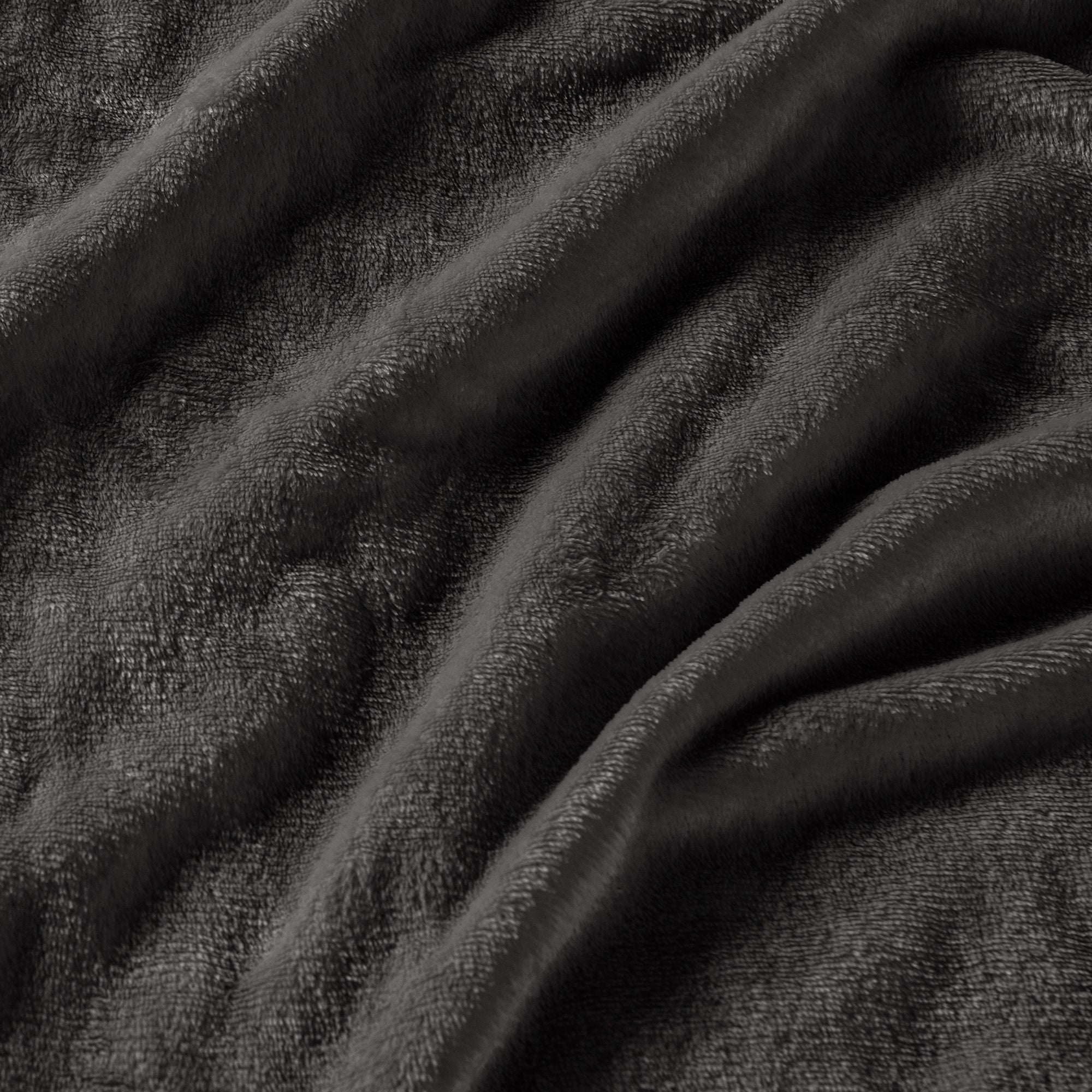 VIANNEY Funda De Almohada Calientita Con Textura Suave De Cobertor Alpes Negro