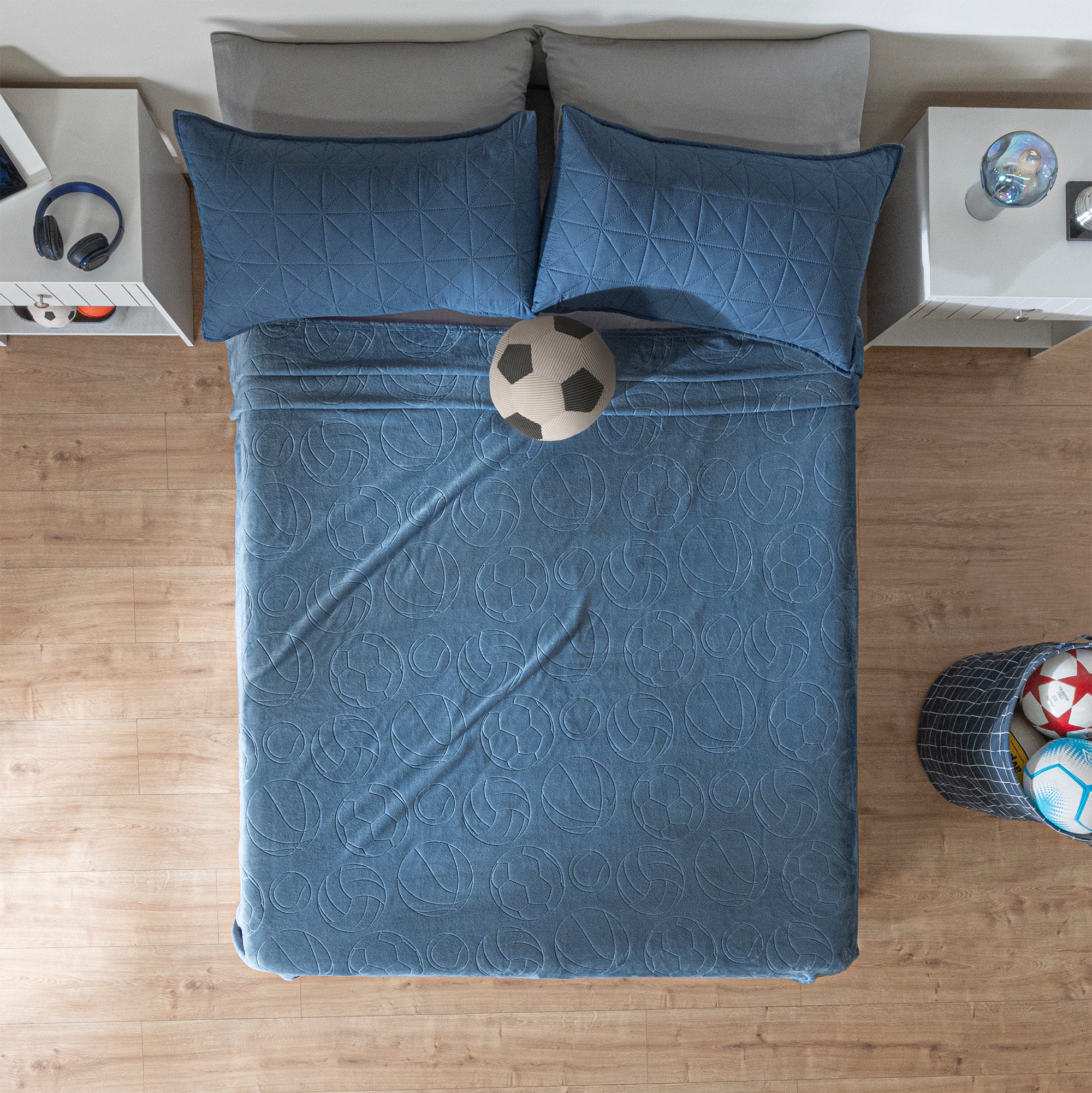 VIANNEY Cobertor Ligero Estampado Súper Suave Sports