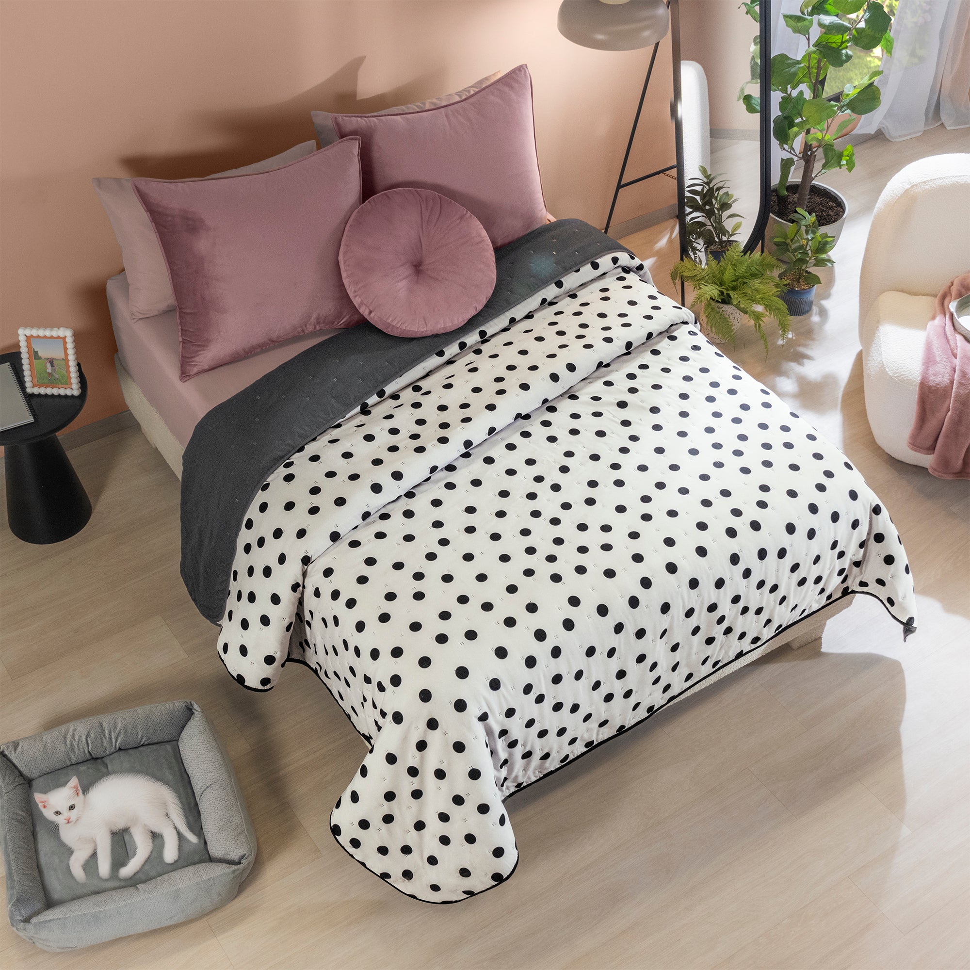 VIANNEY Edredón Doble Vista Ultradelgado Novo Polka