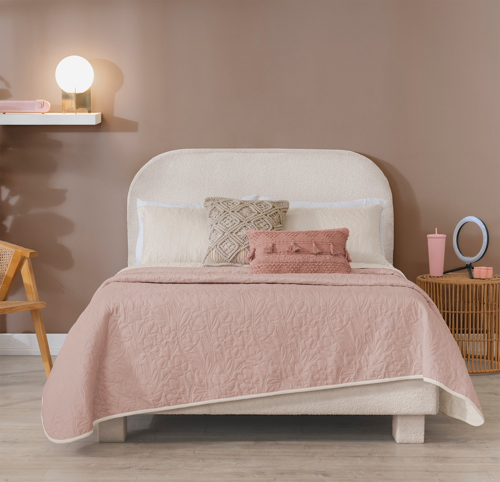 VIANNEY Edredón Doble Vista Ultradelgado Novo Rose