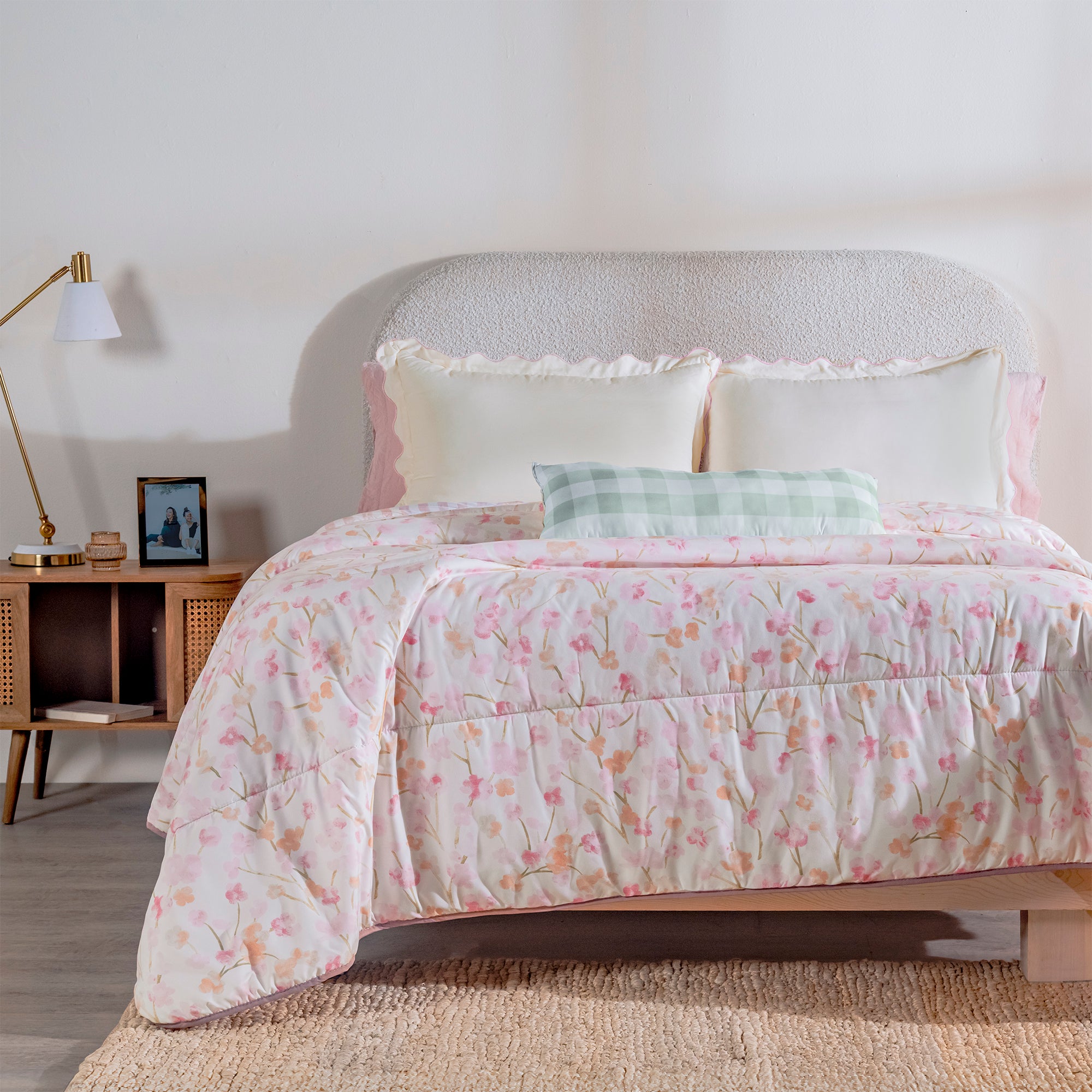 VIANNEY Juego De Edredón Doble Vista Con Fundas Y Cojín Cottage