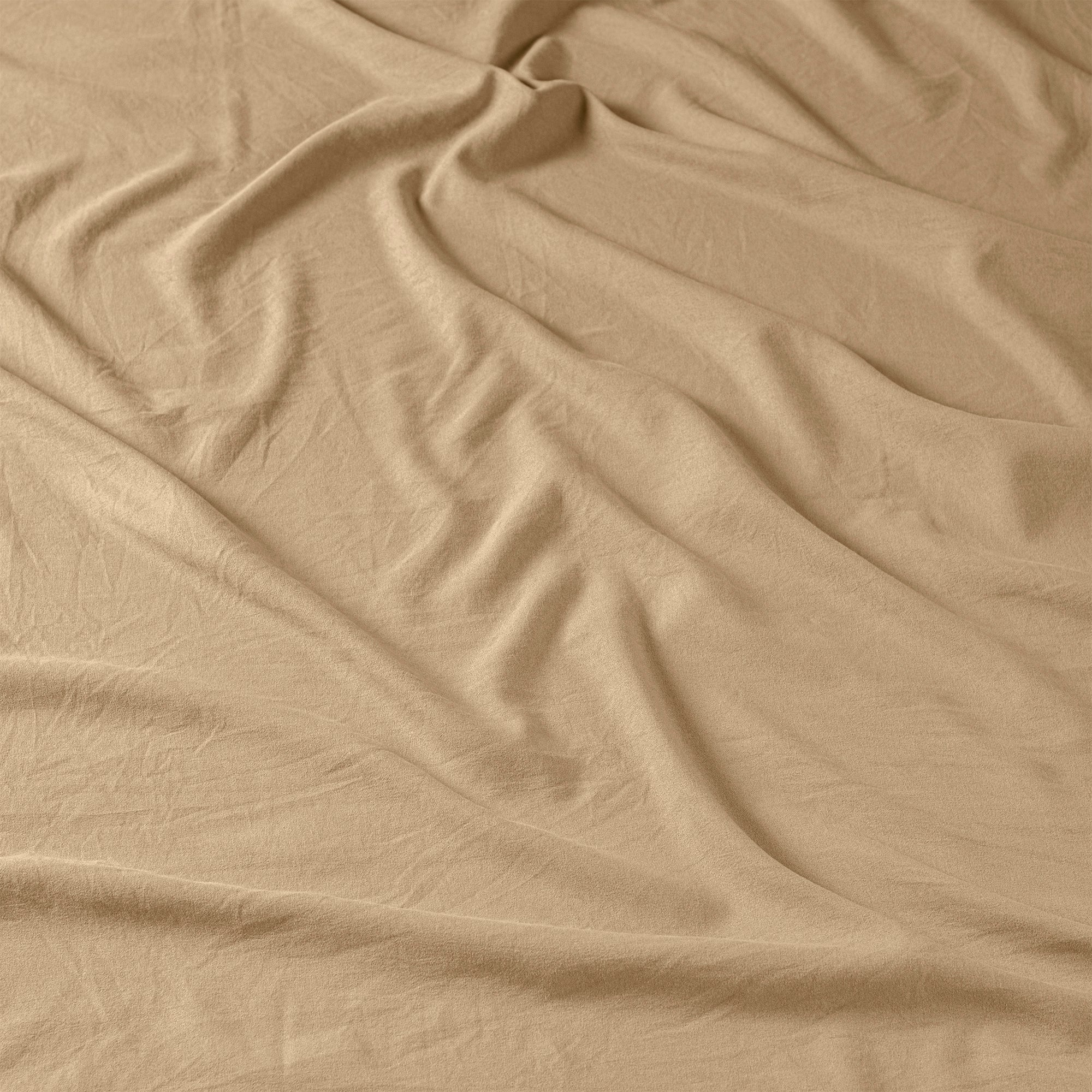 VIANNEY Juego De Sábanas De Máxima Suavidad Con Acabado Tipo Lino Viasoft Washed Toffee