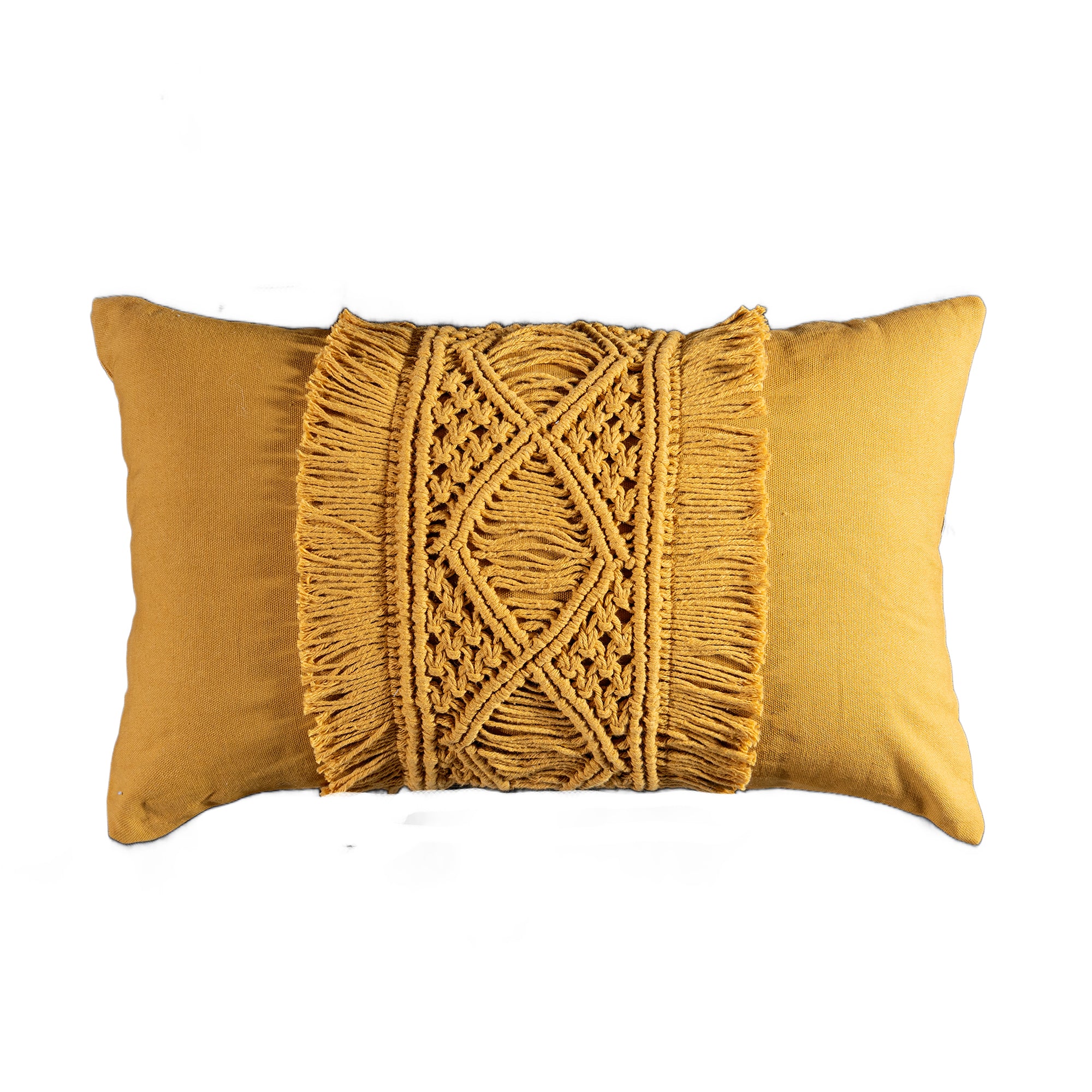 VIANNEY Funda De Cojín Con Tejido Mumbai Macrame Amber